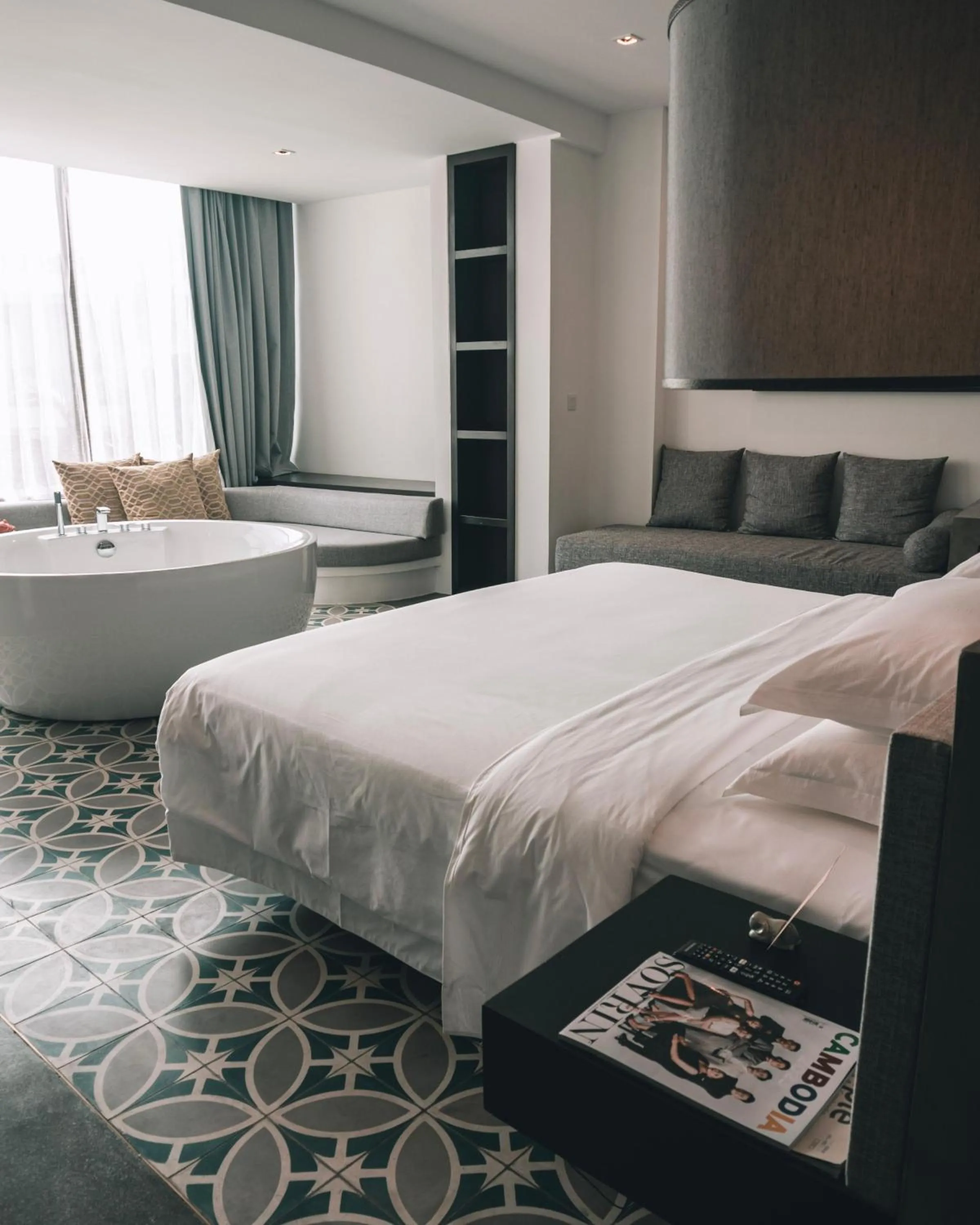 Photo of the whole room, Bed in Hotel Vellita Siem reap