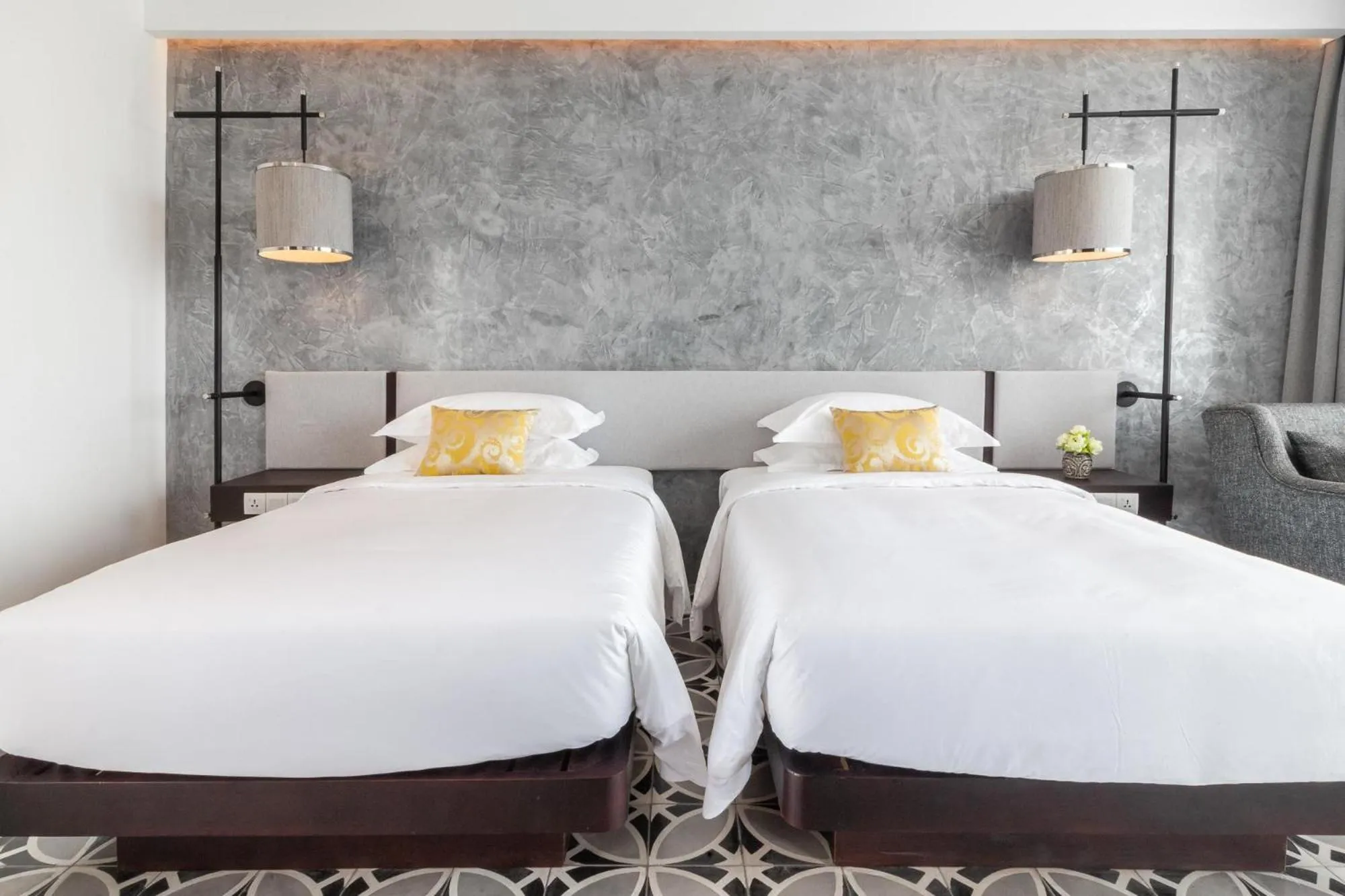 Bathroom, Bed in Hotel Vellita Siem reap