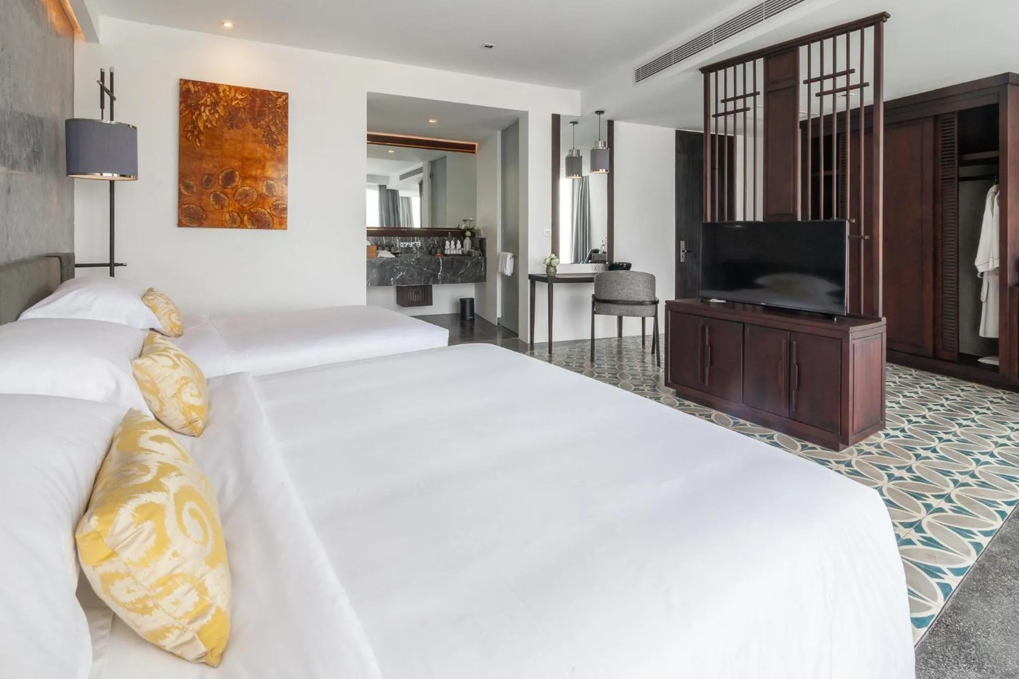 Photo of the whole room, Bed in Hotel Vellita Siem reap