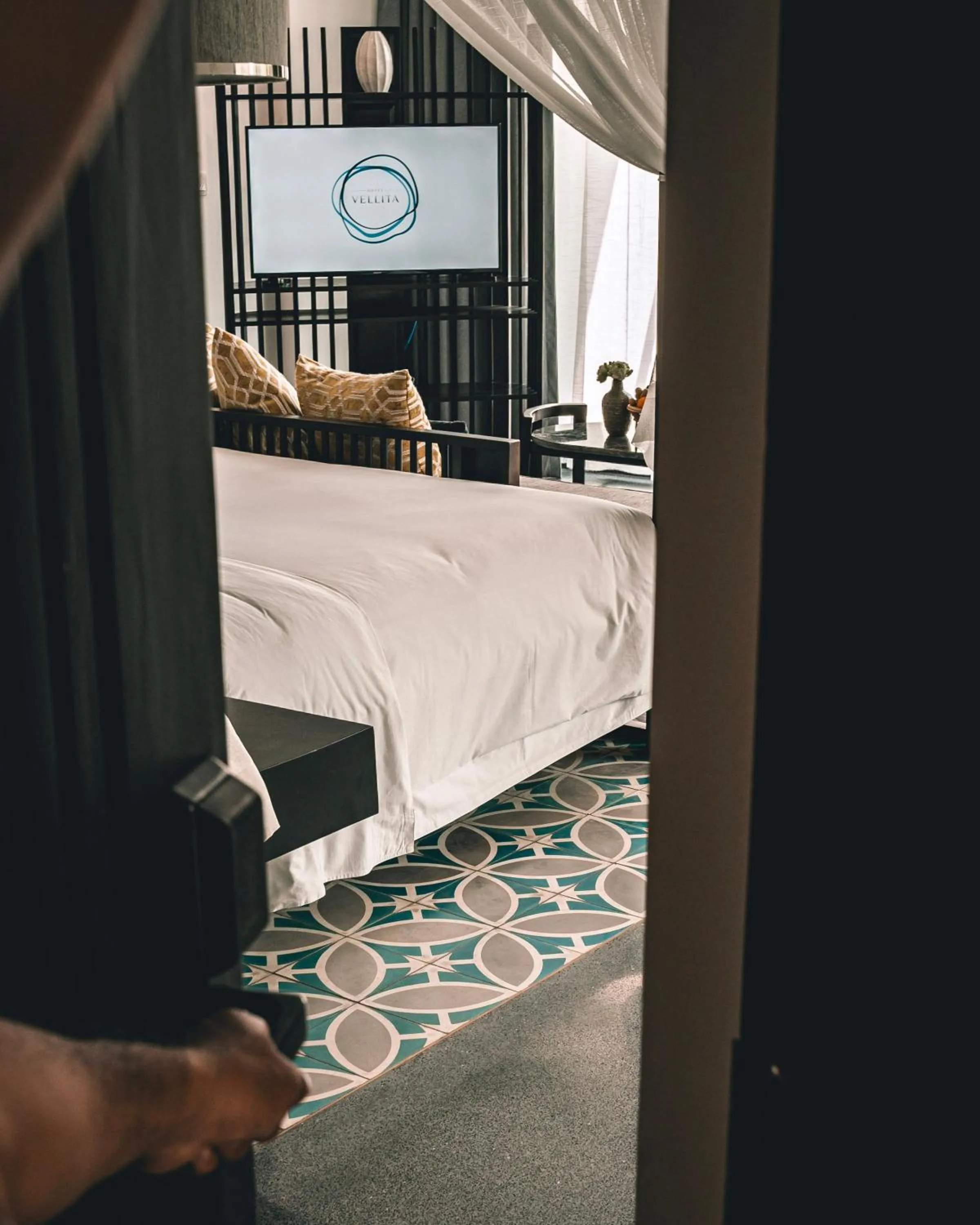 Photo of the whole room, Bed in Hotel Vellita Siem reap