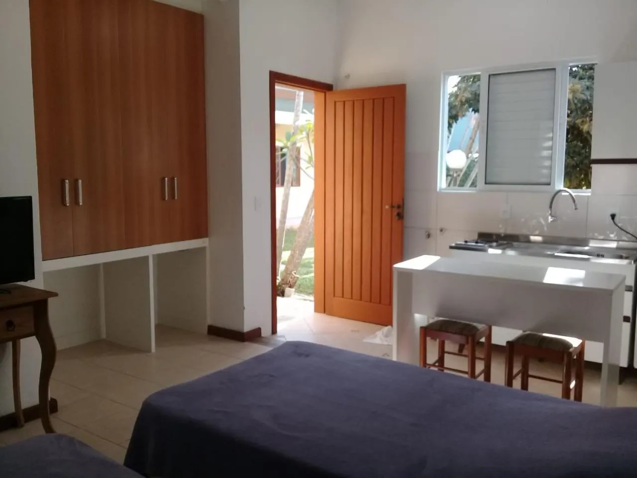 Bed in Pousada Santo Sol