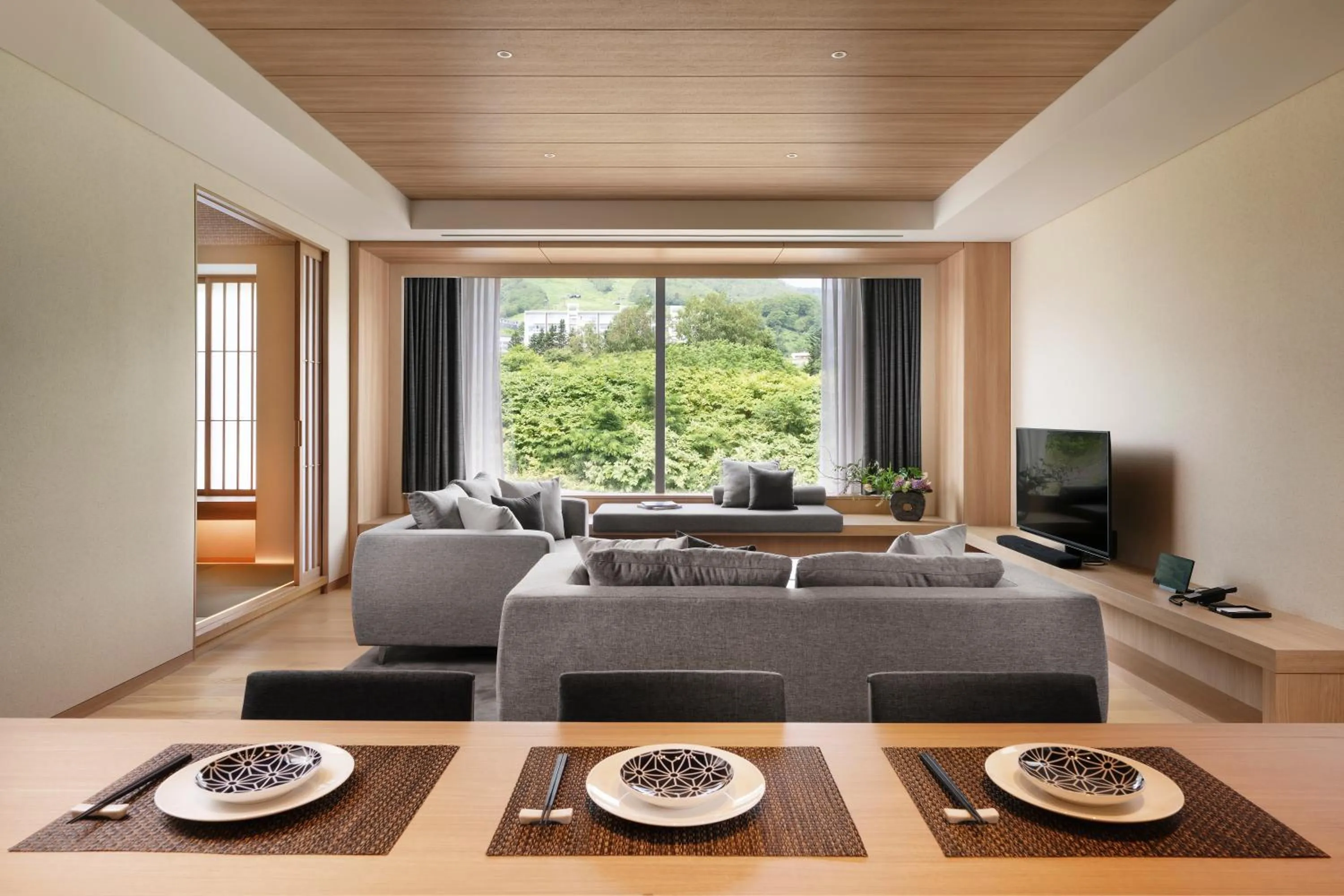 Living room in Setsu Niseko