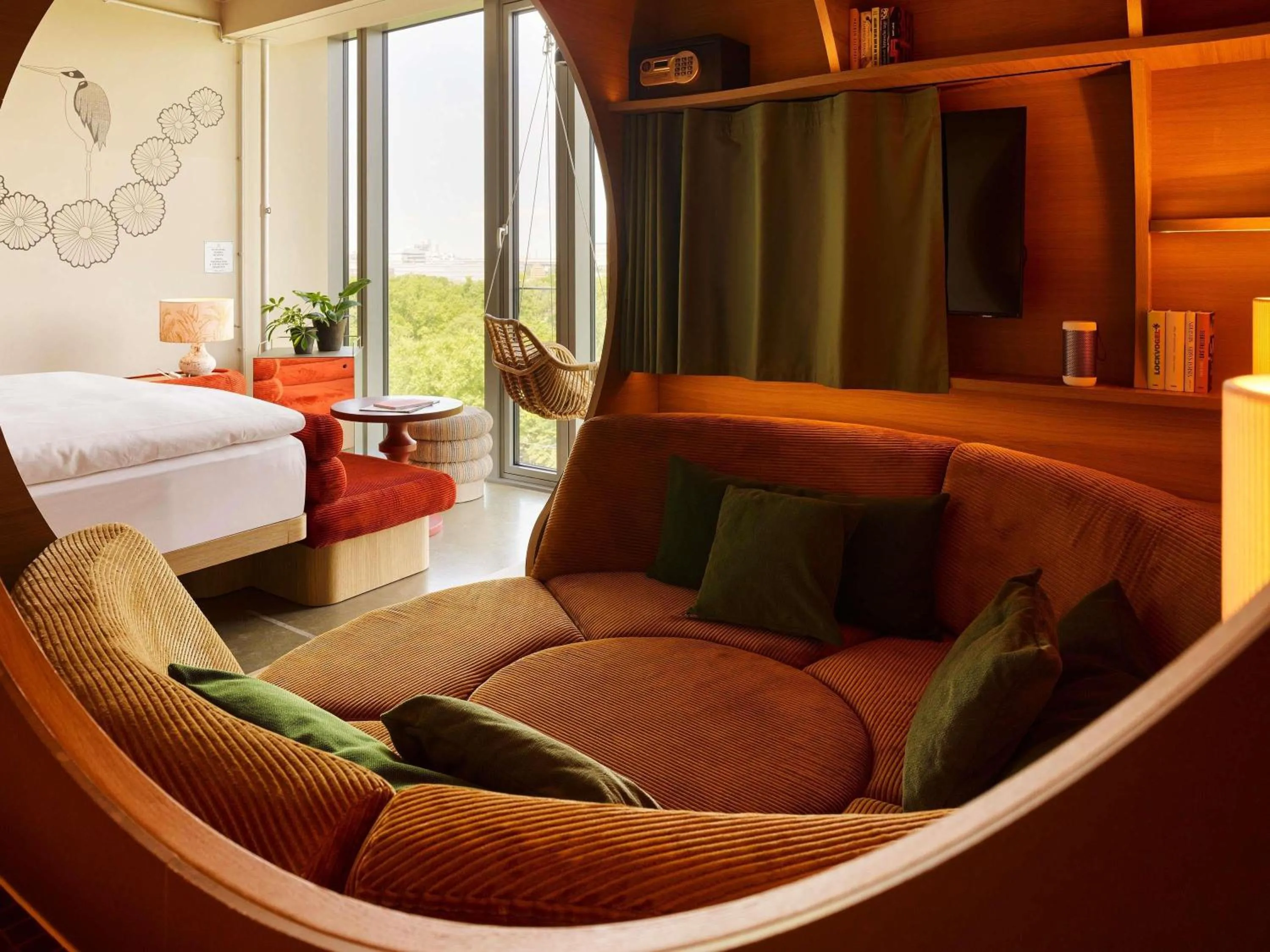 Bedroom, Bed in 25hours Hotel Bikini Berlin