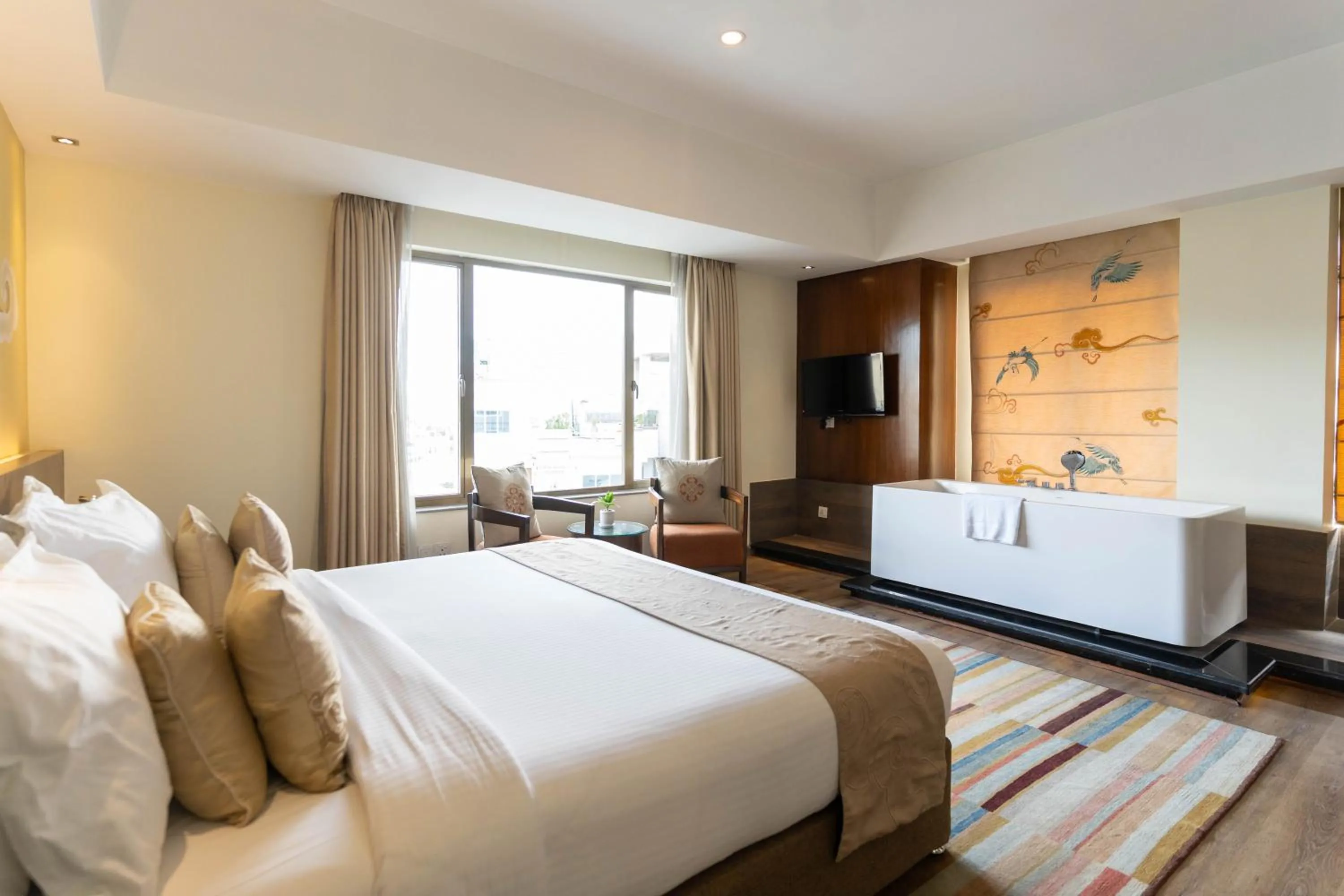 Bed in Hotel Shambala