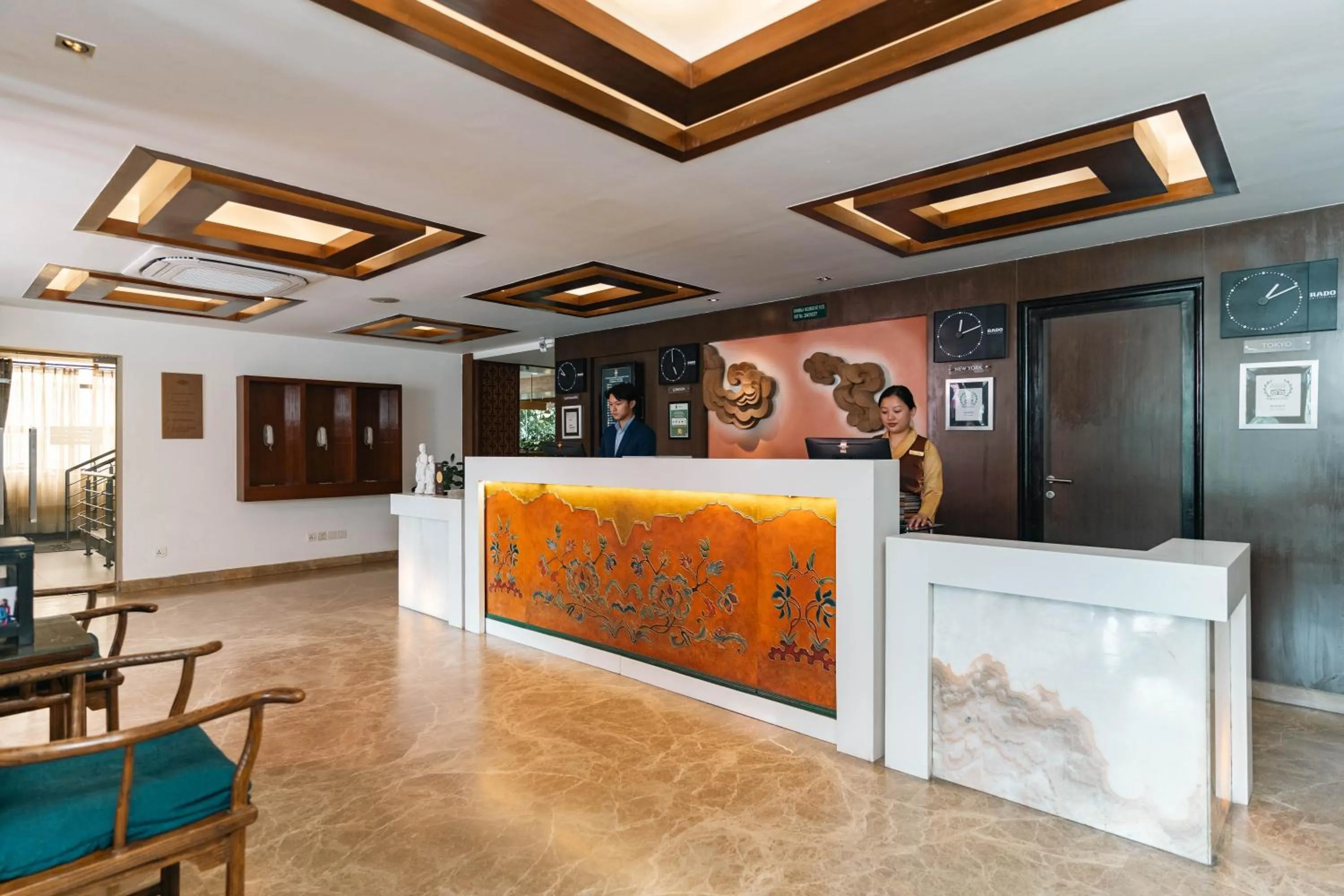 Lobby or reception in Hotel Shambala