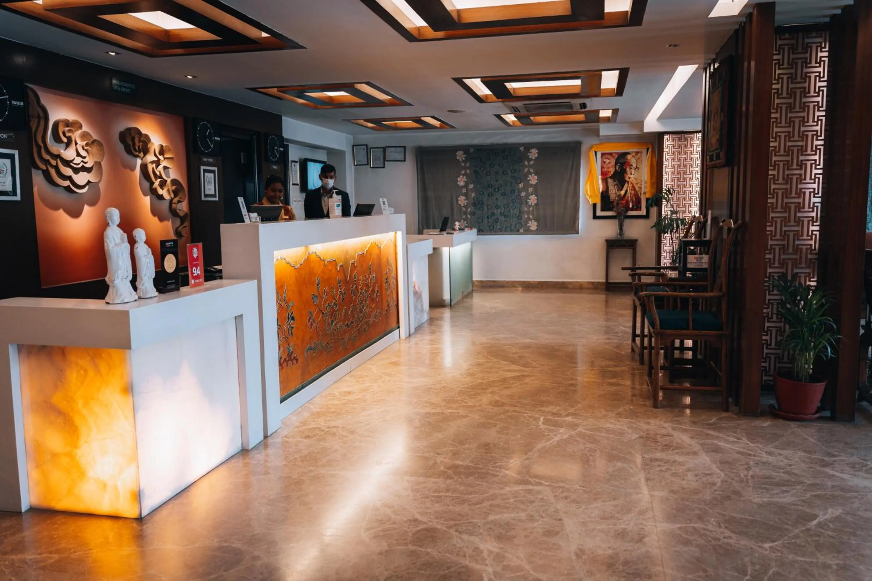 Lobby or reception in Hotel Shambala