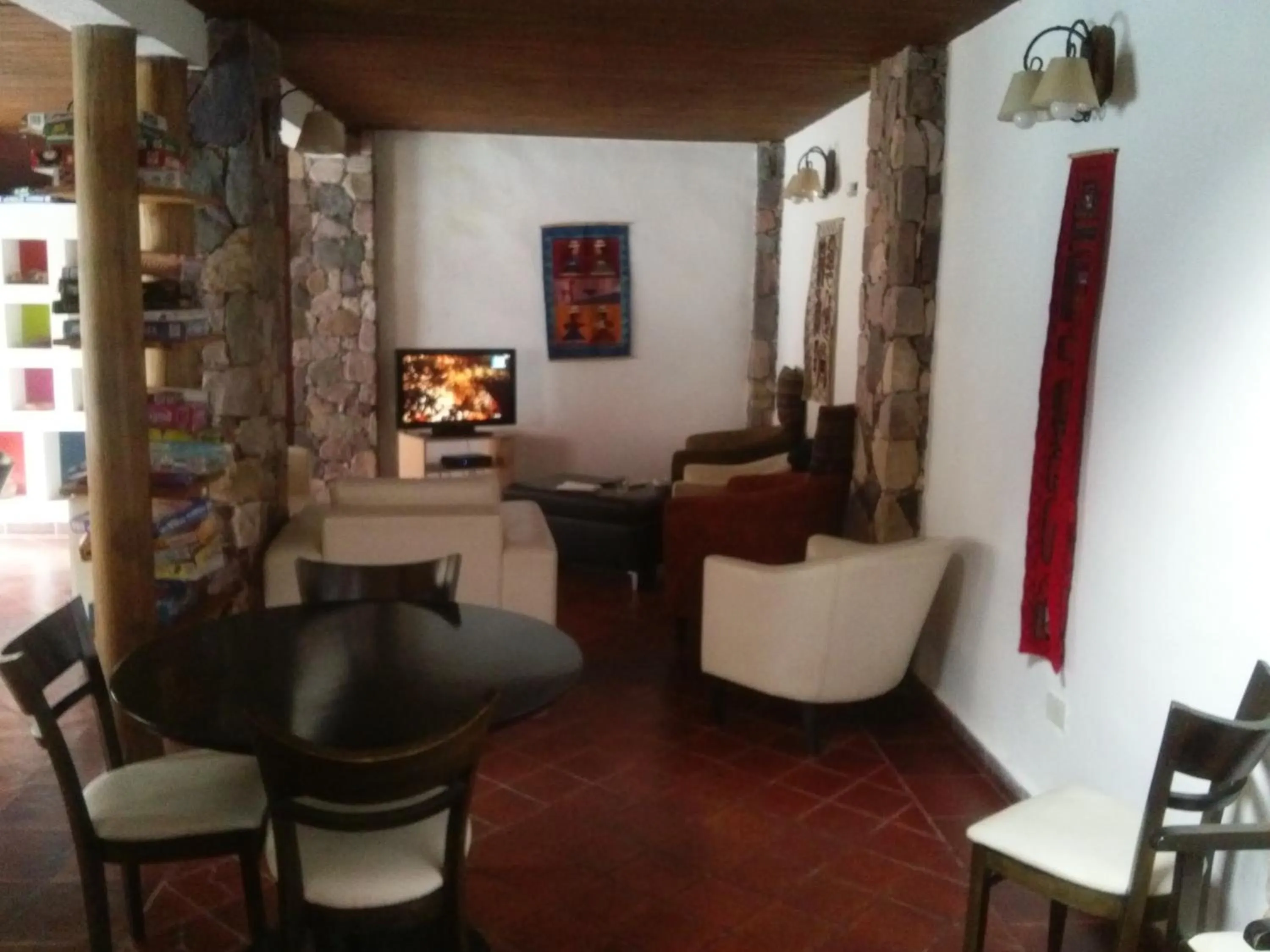 Living room in El Refugio de Coquena
