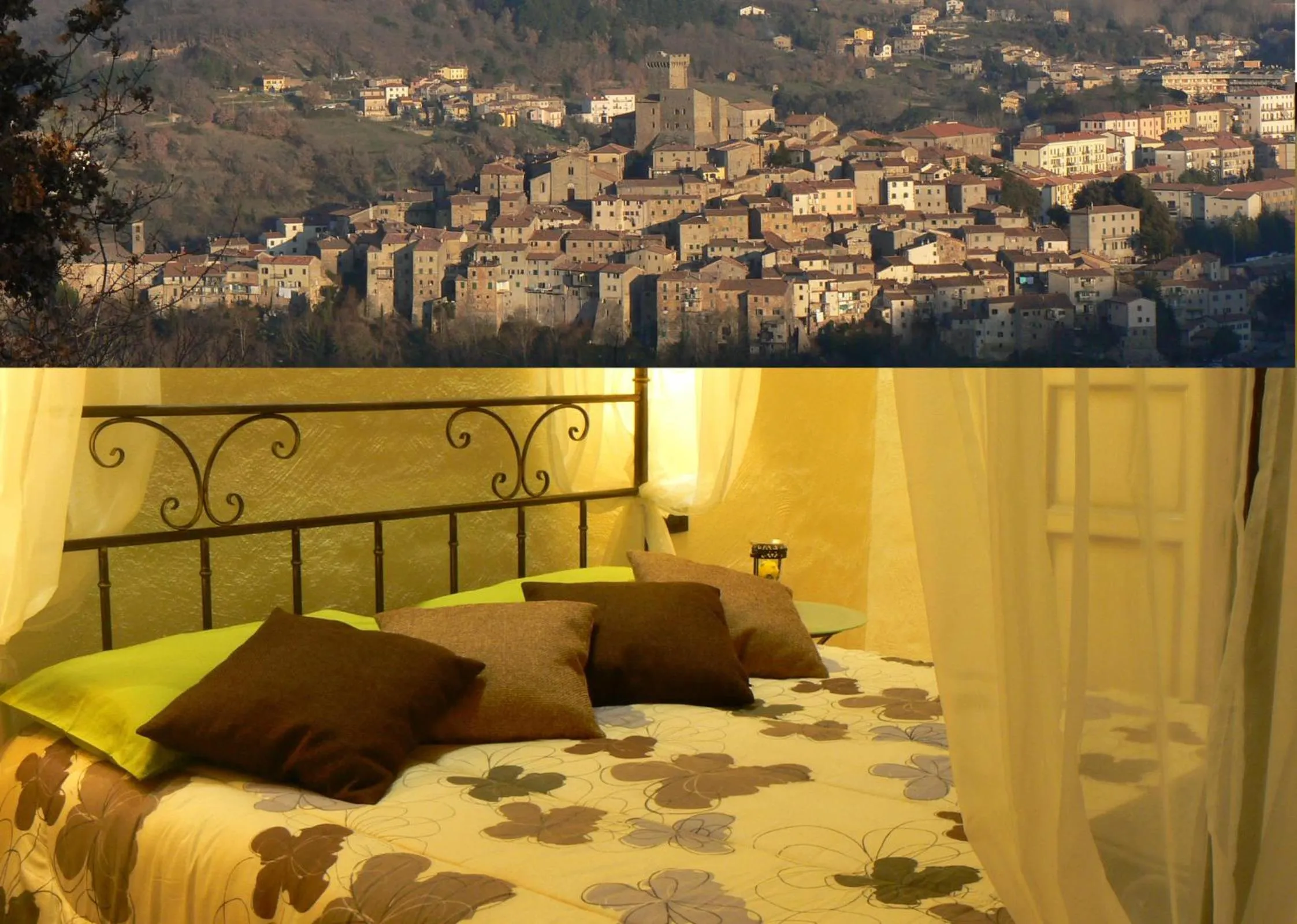 View (from property/room), Bed in Thalassa Locanda B&B e appartamento