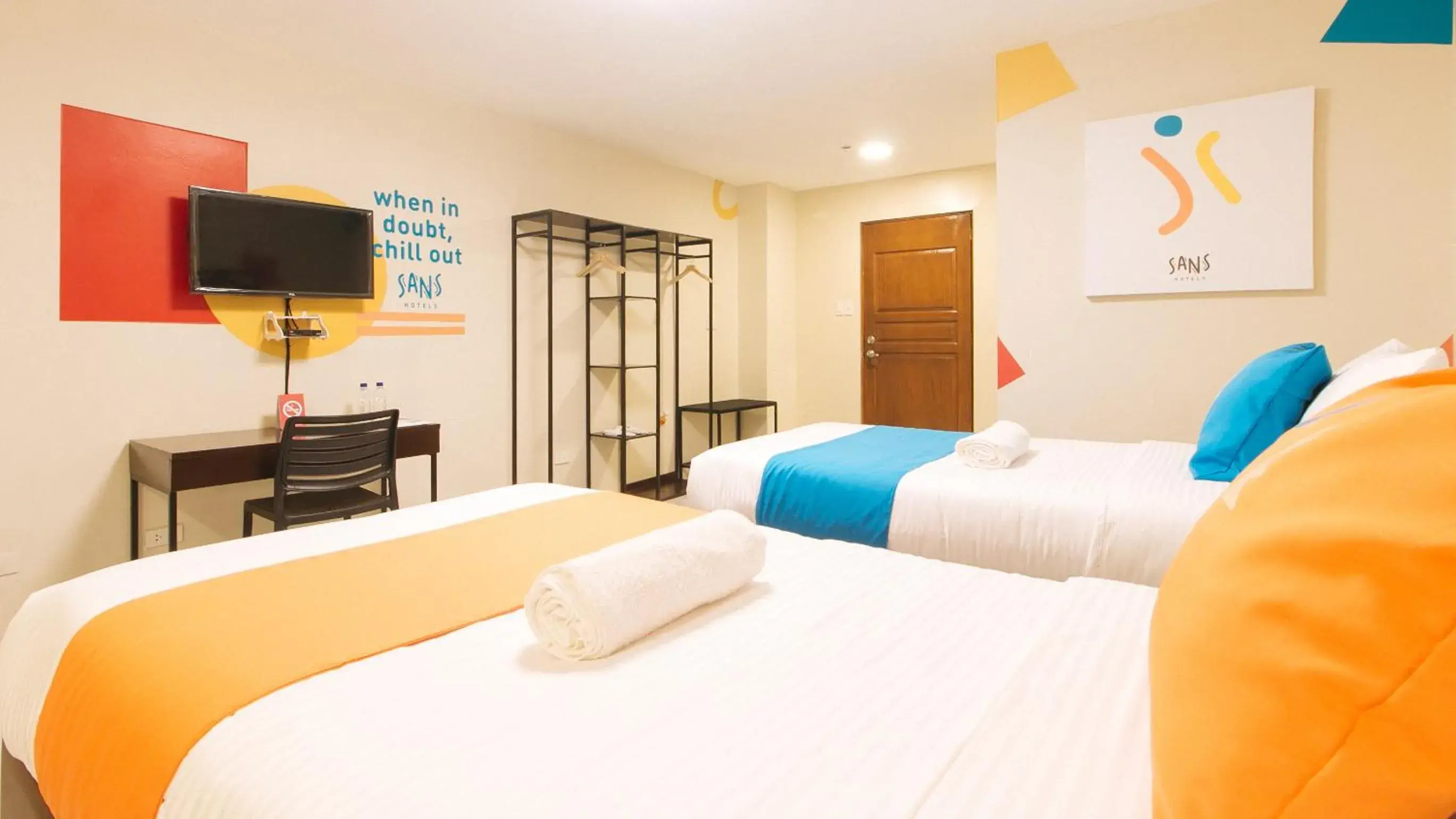 Twin Room in SANS Marikina Twin Room in SANS Marikina