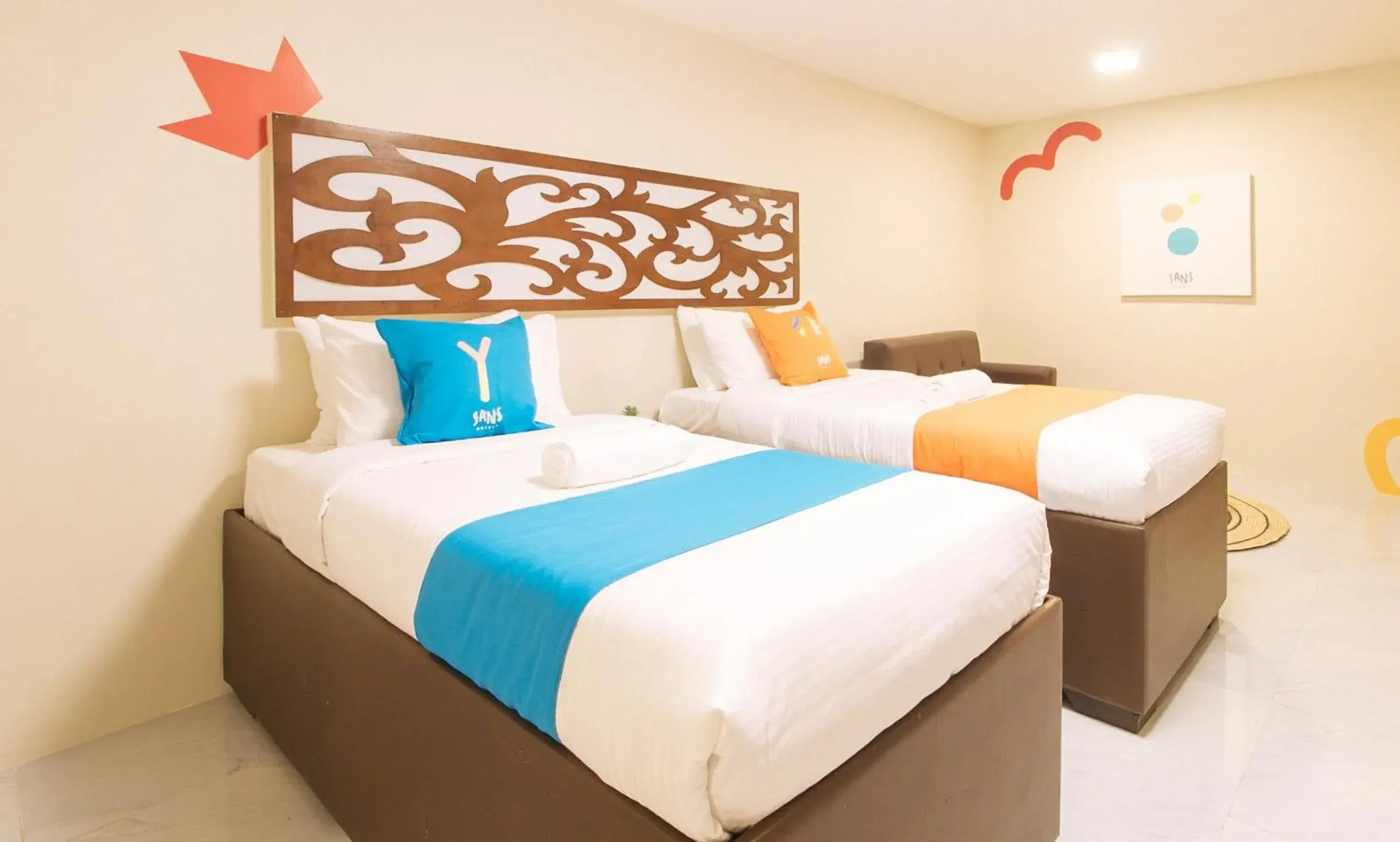 Twin Room in SANS Marikina Twin Room in SANS Marikina