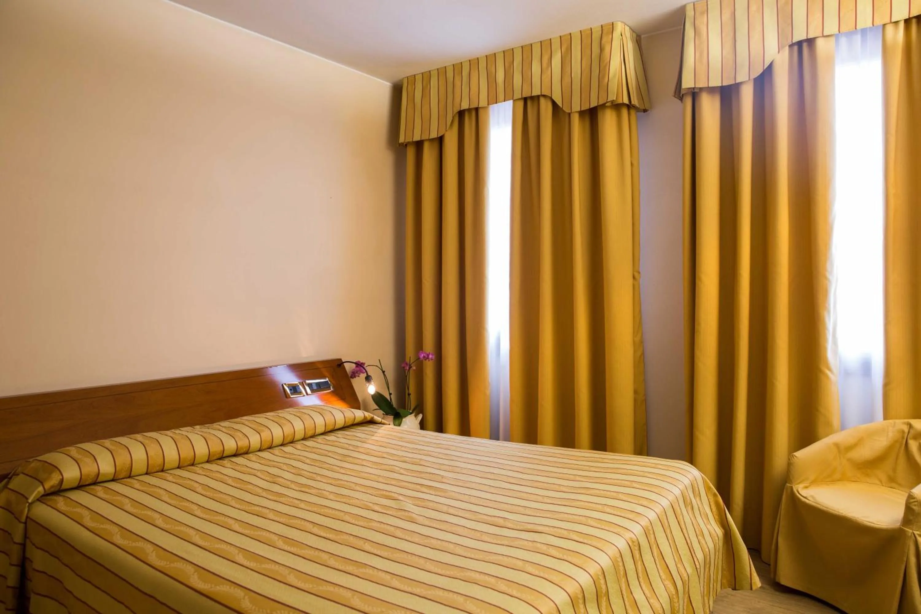 Bed in Hotel Villa Monica