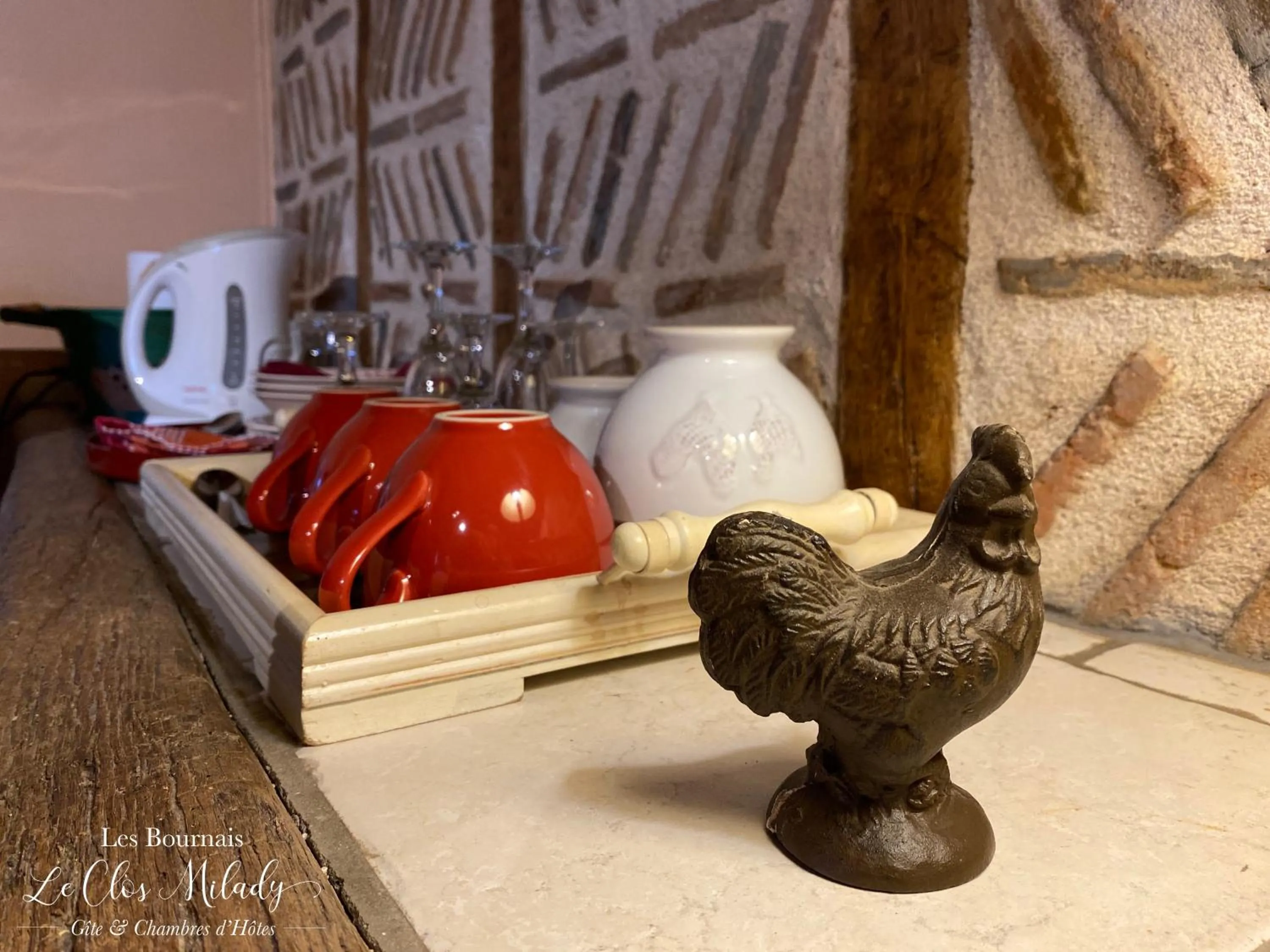 Decorative detail in Chambres d'Hôtes Les Bournais - Le Clos Milady