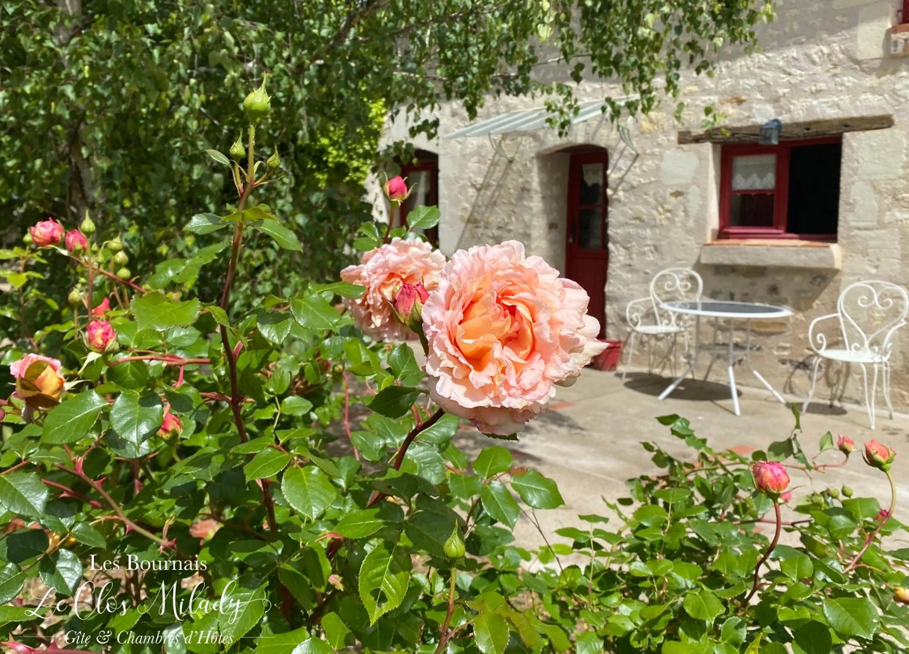 Patio in Chambres d'Hôtes Les Bournais - Le Clos Milady