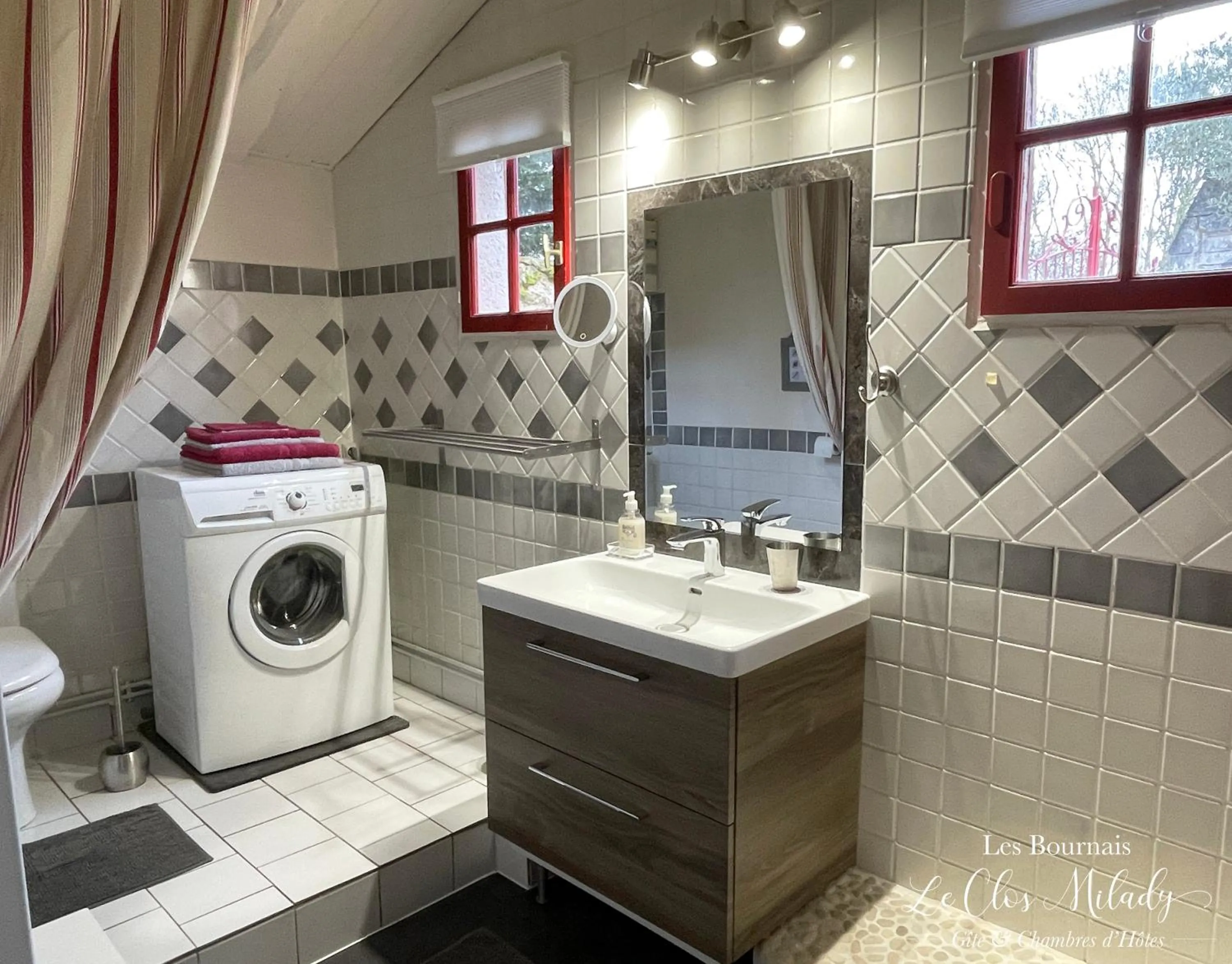 Shower in Chambres d'Hôtes Les Bournais - Le Clos Milady