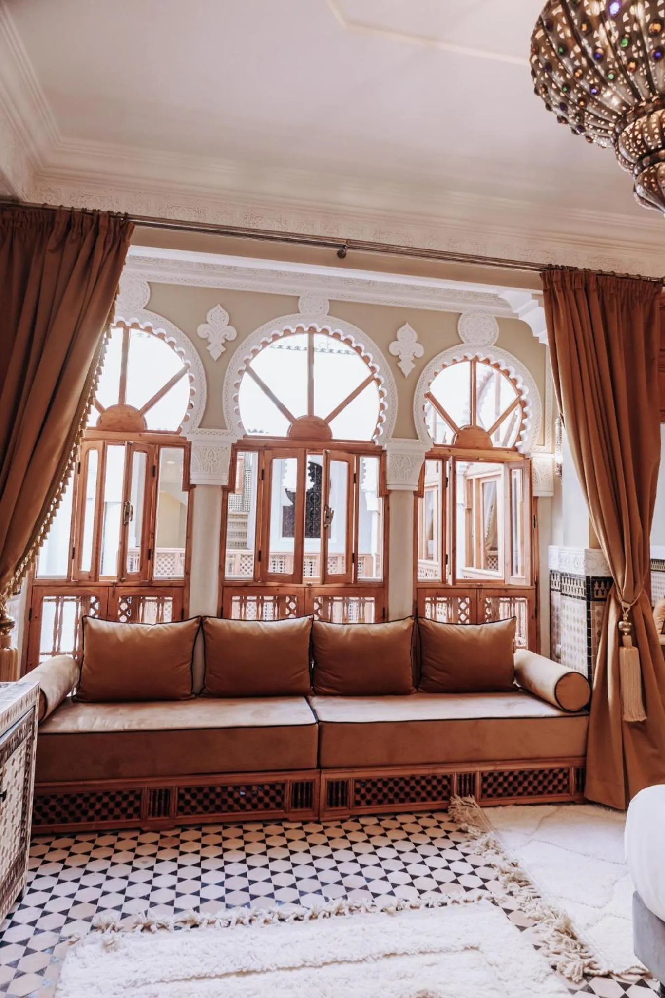 Seating area in Riad Ksar Al Amal & Spa