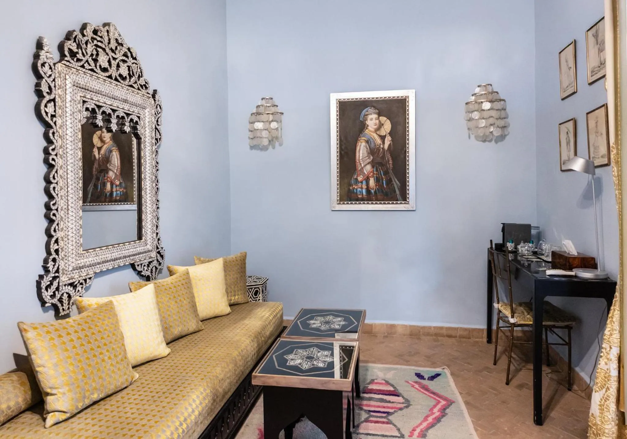 Living room in Riad Ksar Al Amal & Spa