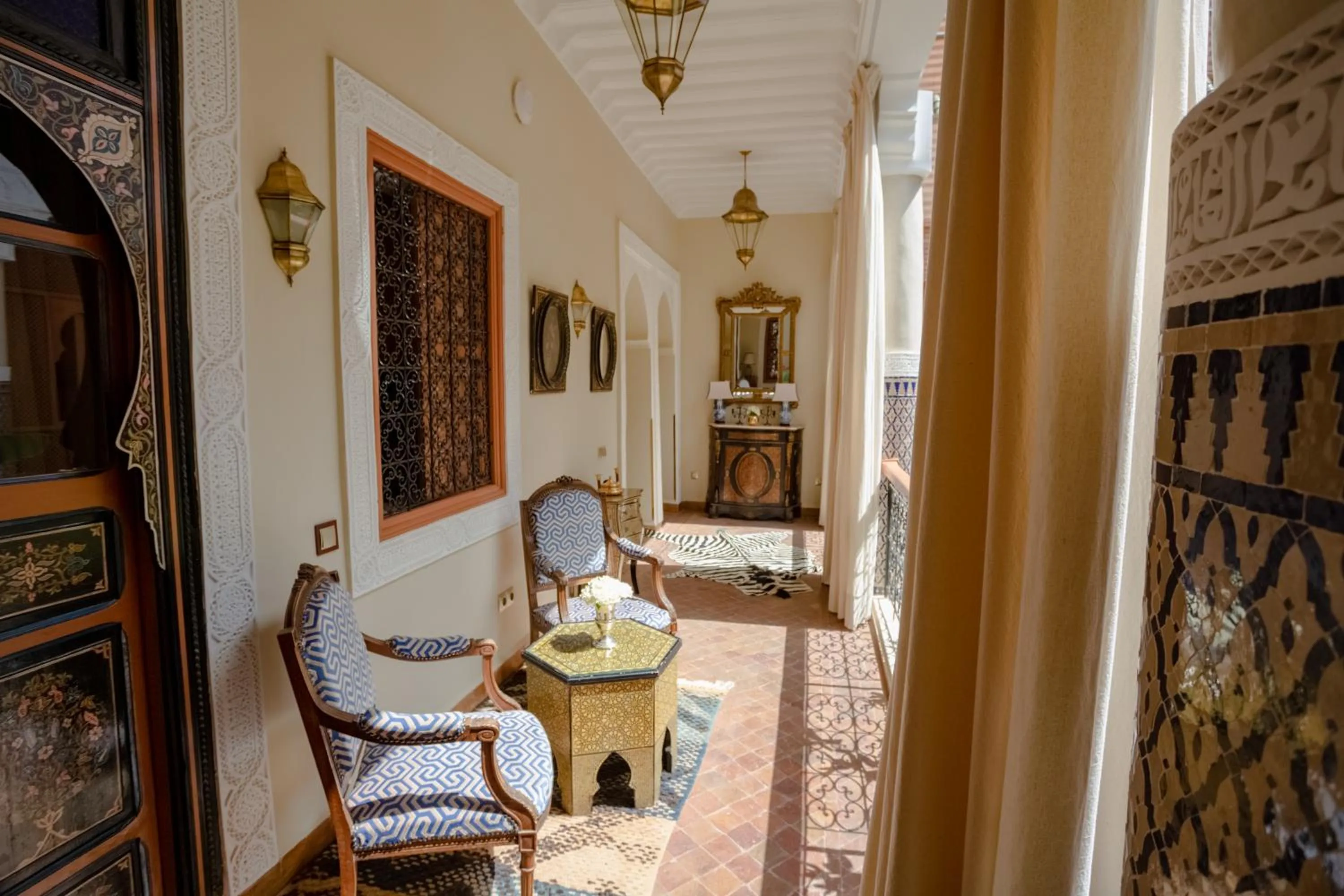 Seating area in Riad Ksar Al Amal & Spa