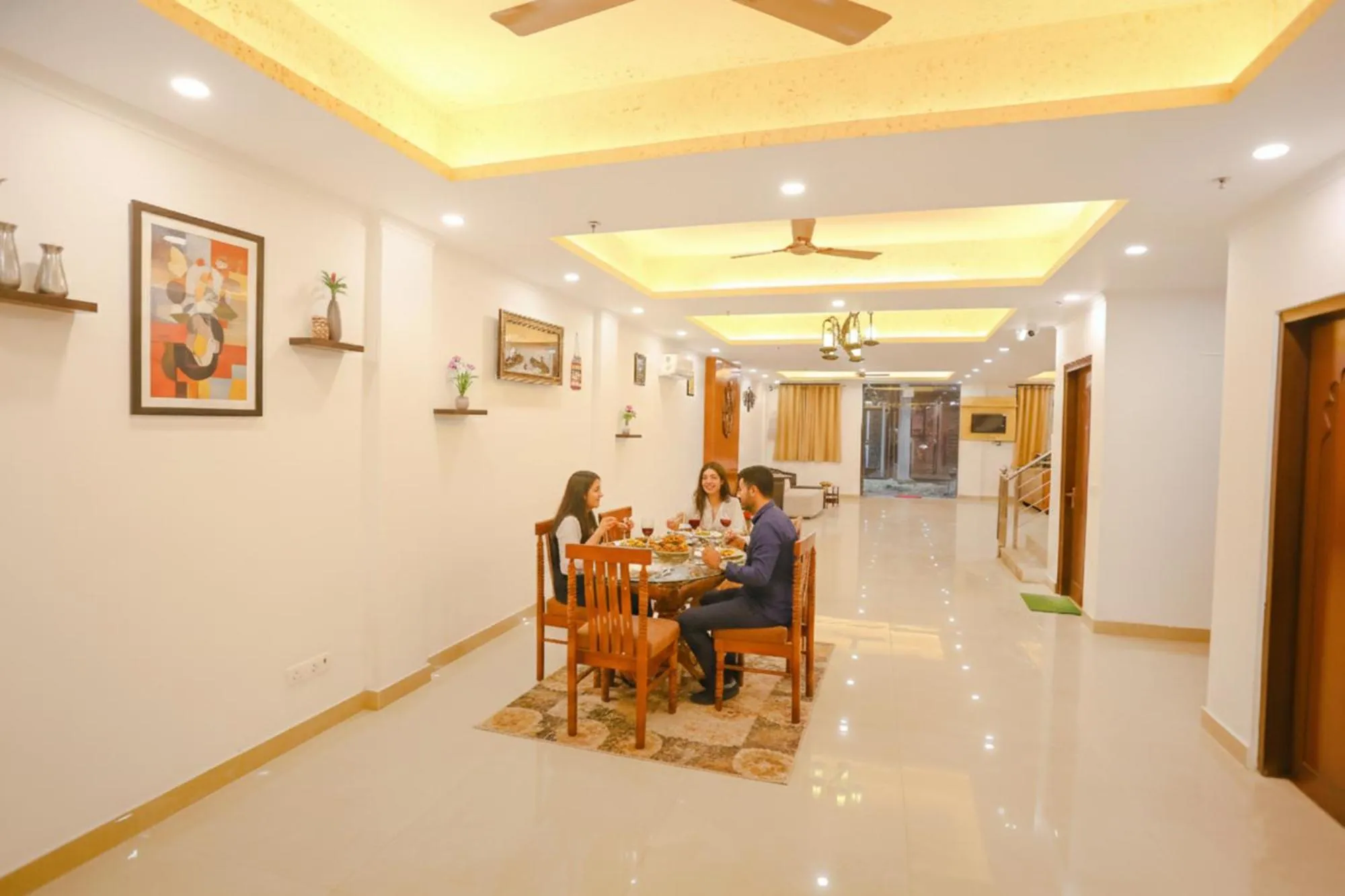 Dining area in FabHotel Taj Residency
