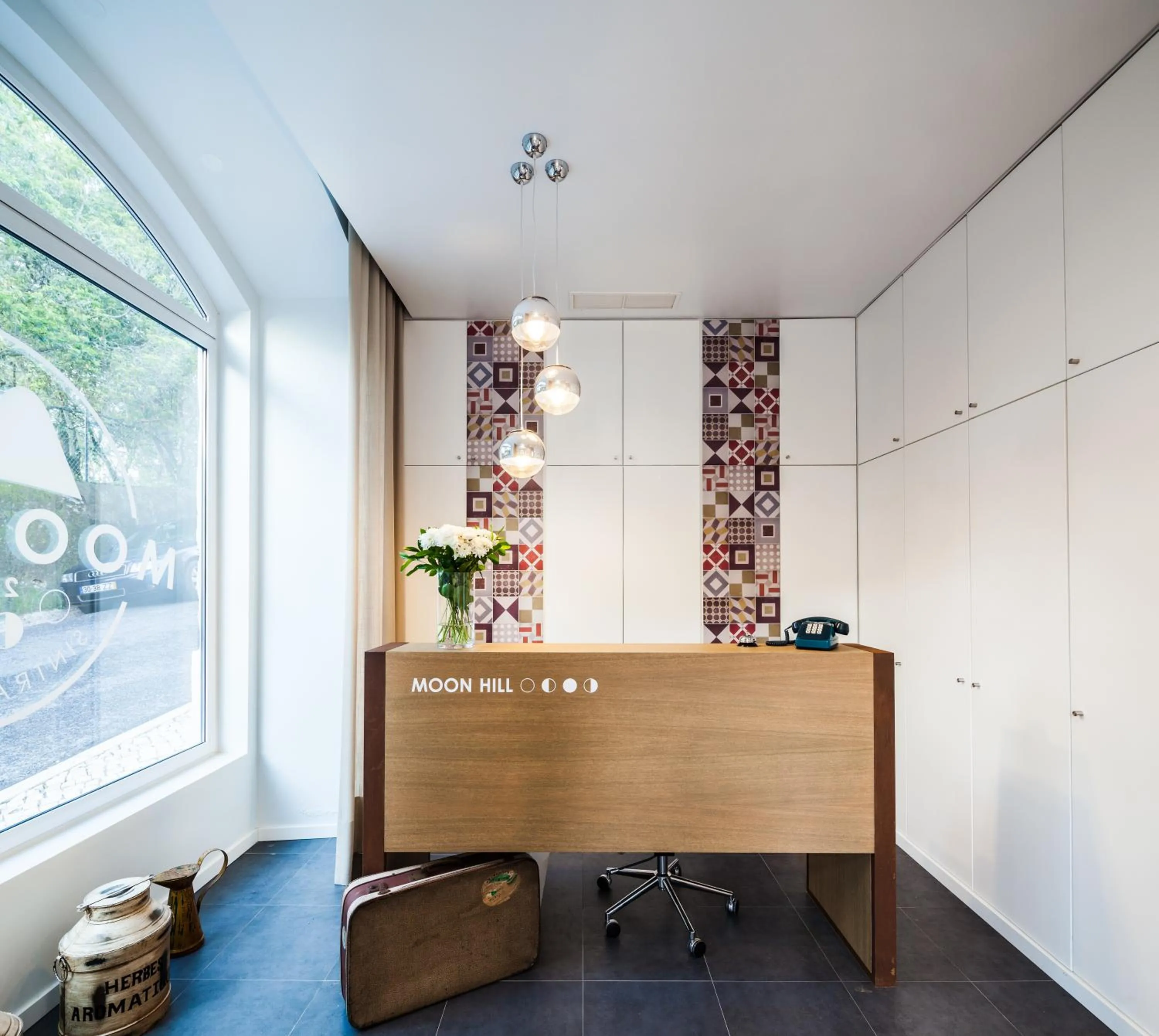 Lobby or reception in Moon Hill Hostel