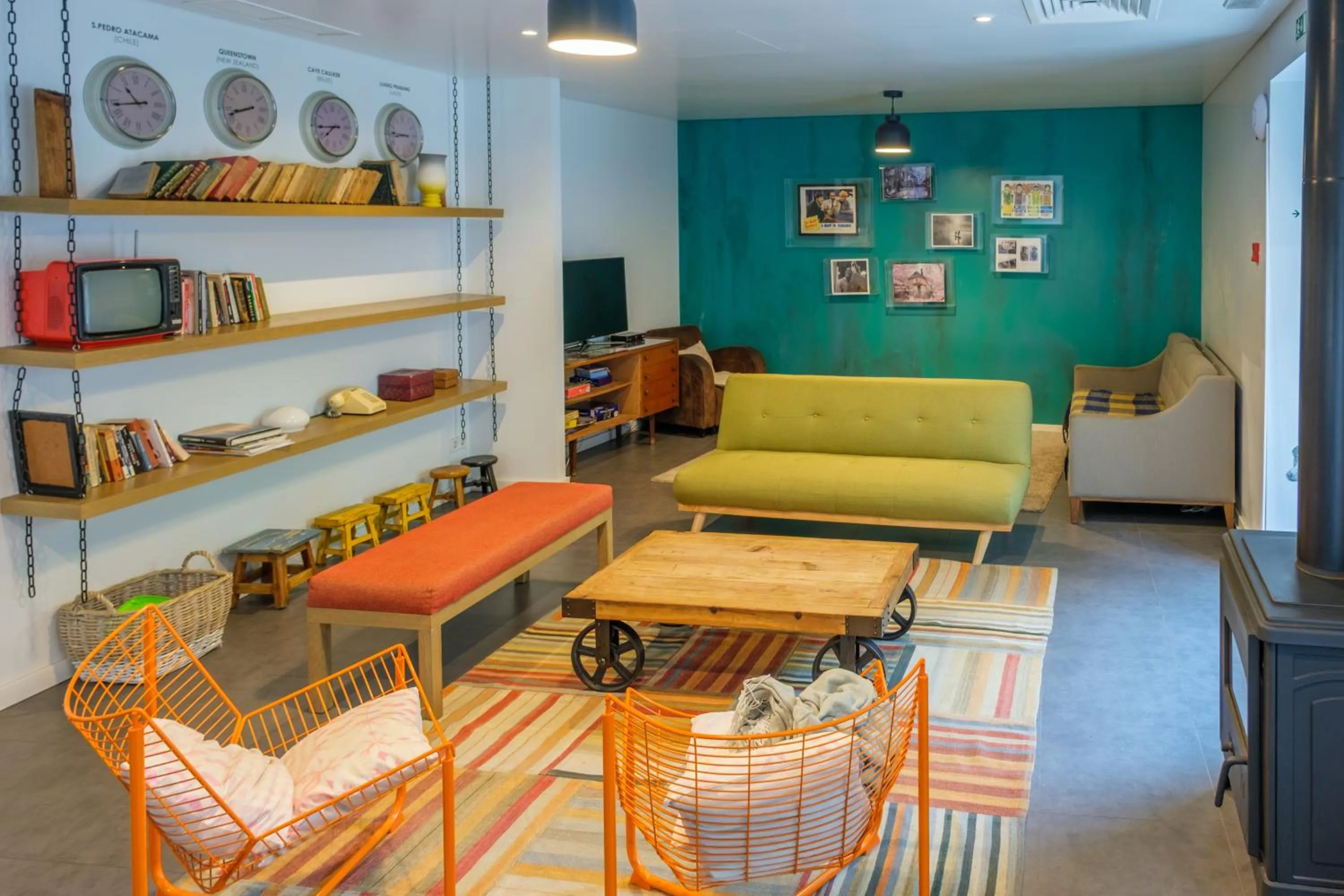 Living room in Moon Hill Hostel