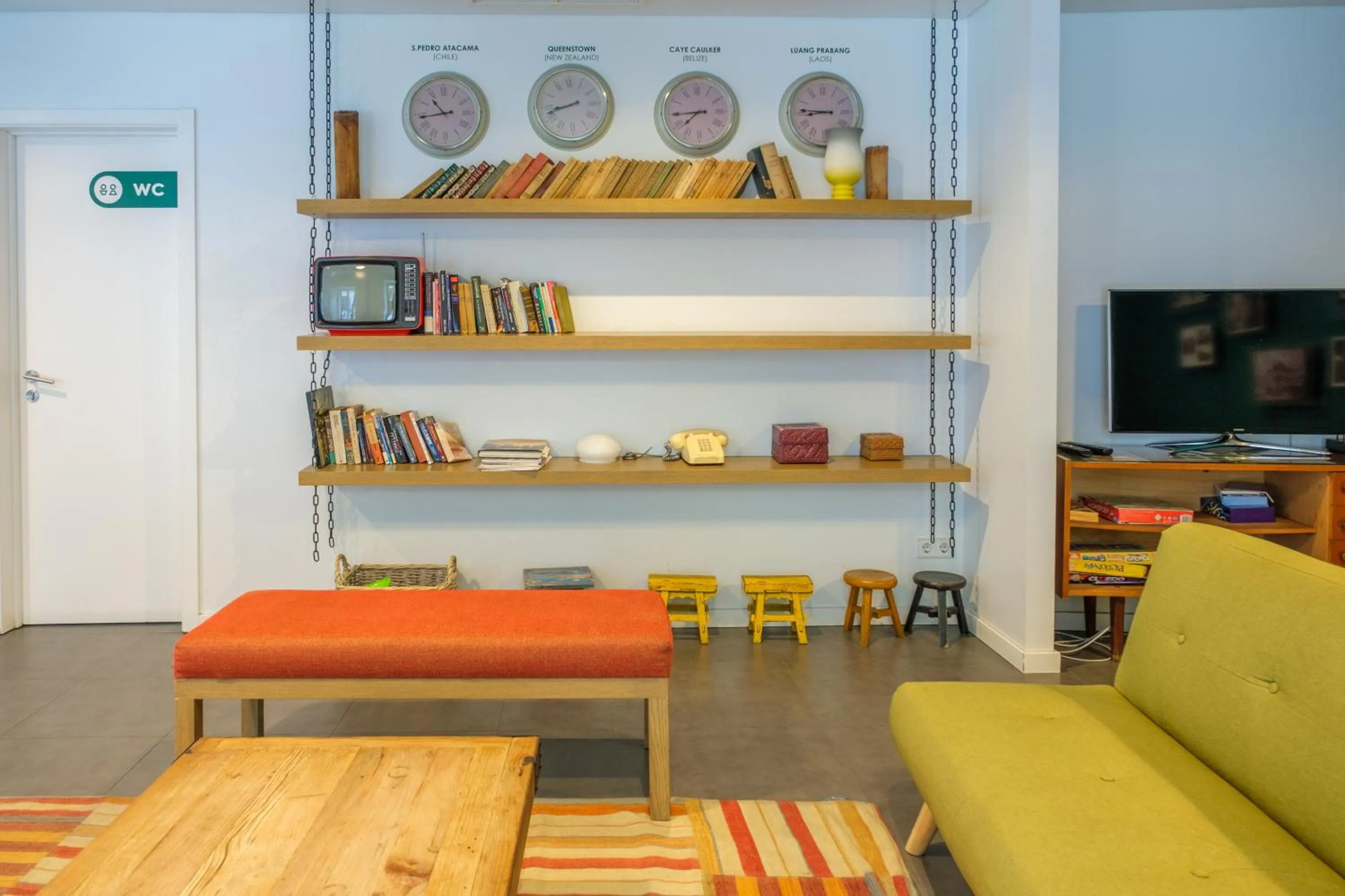 Lobby or reception in Moon Hill Hostel