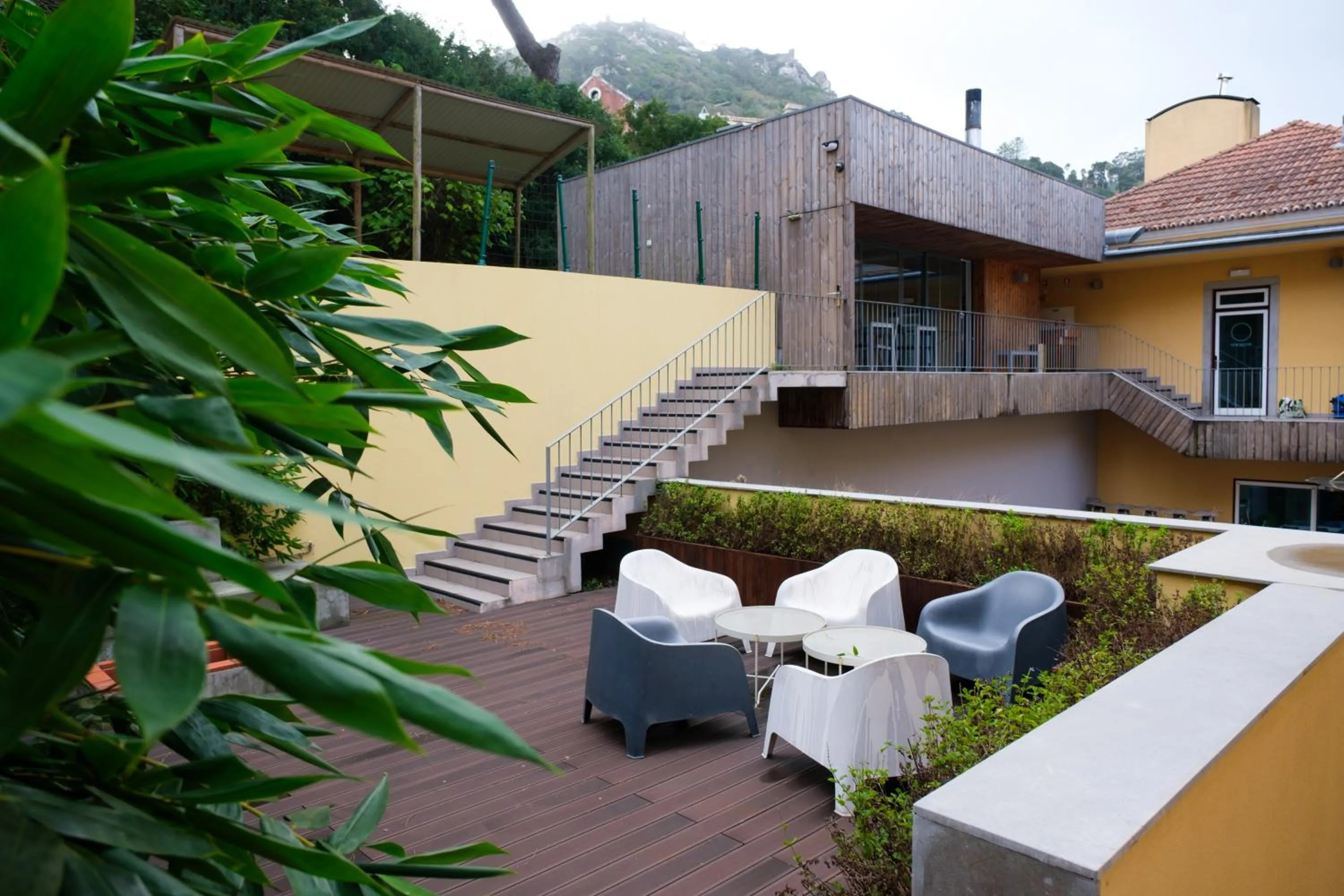 Patio in Moon Hill Hostel