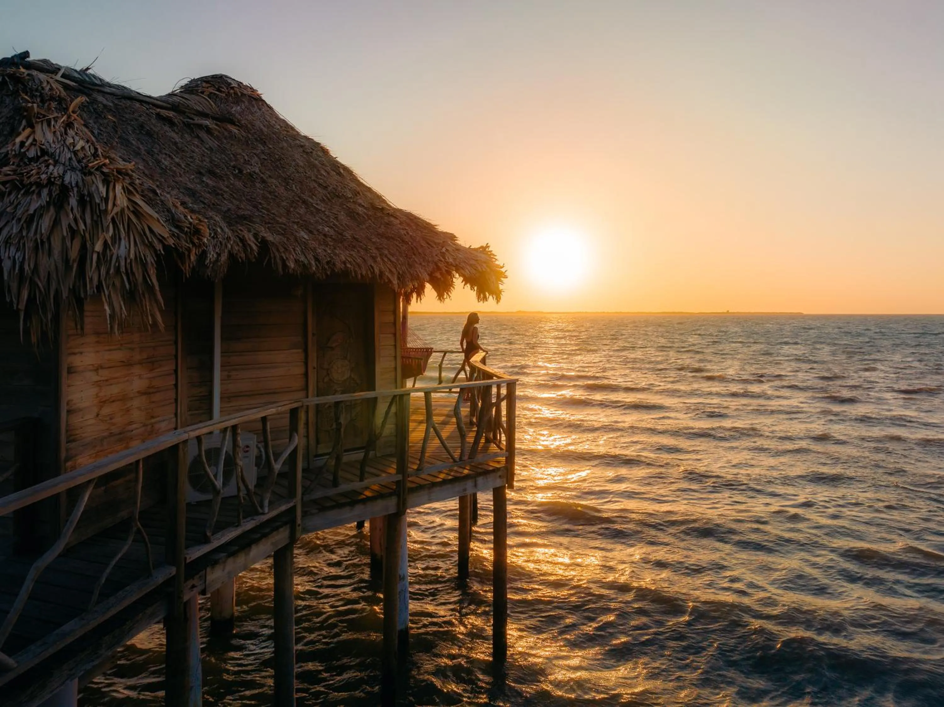 View (from property/room) in Thatch Caye Resort a Muy'Ono Resort