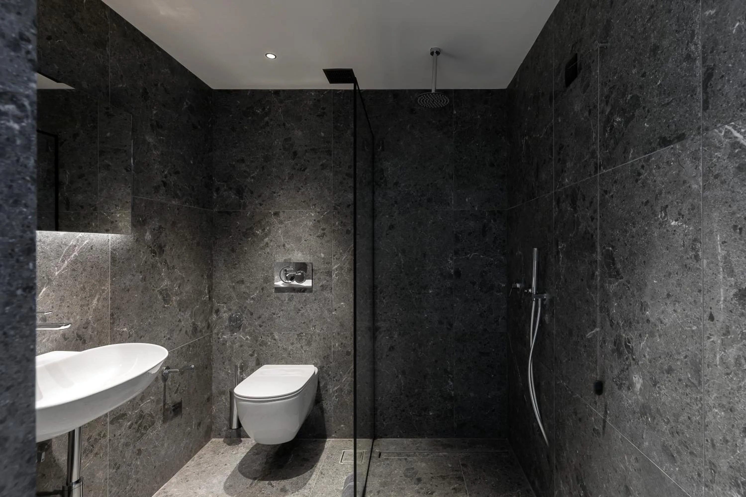 Shower in CUBIC Mykonos Seafront Design Suites