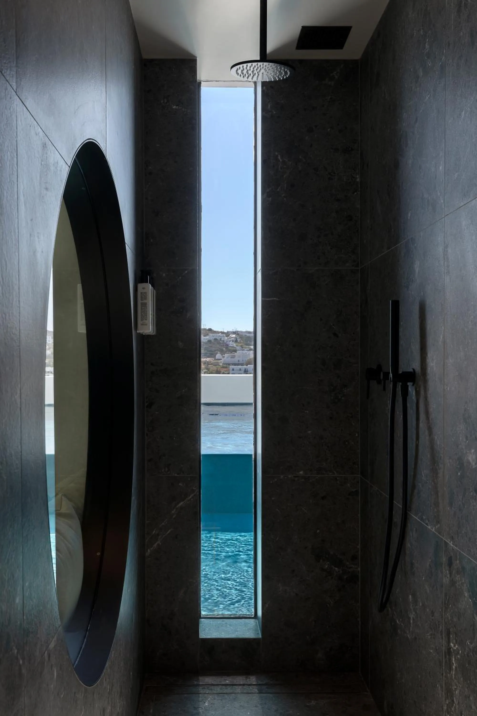 Shower in CUBIC Mykonos Seafront Design Suites