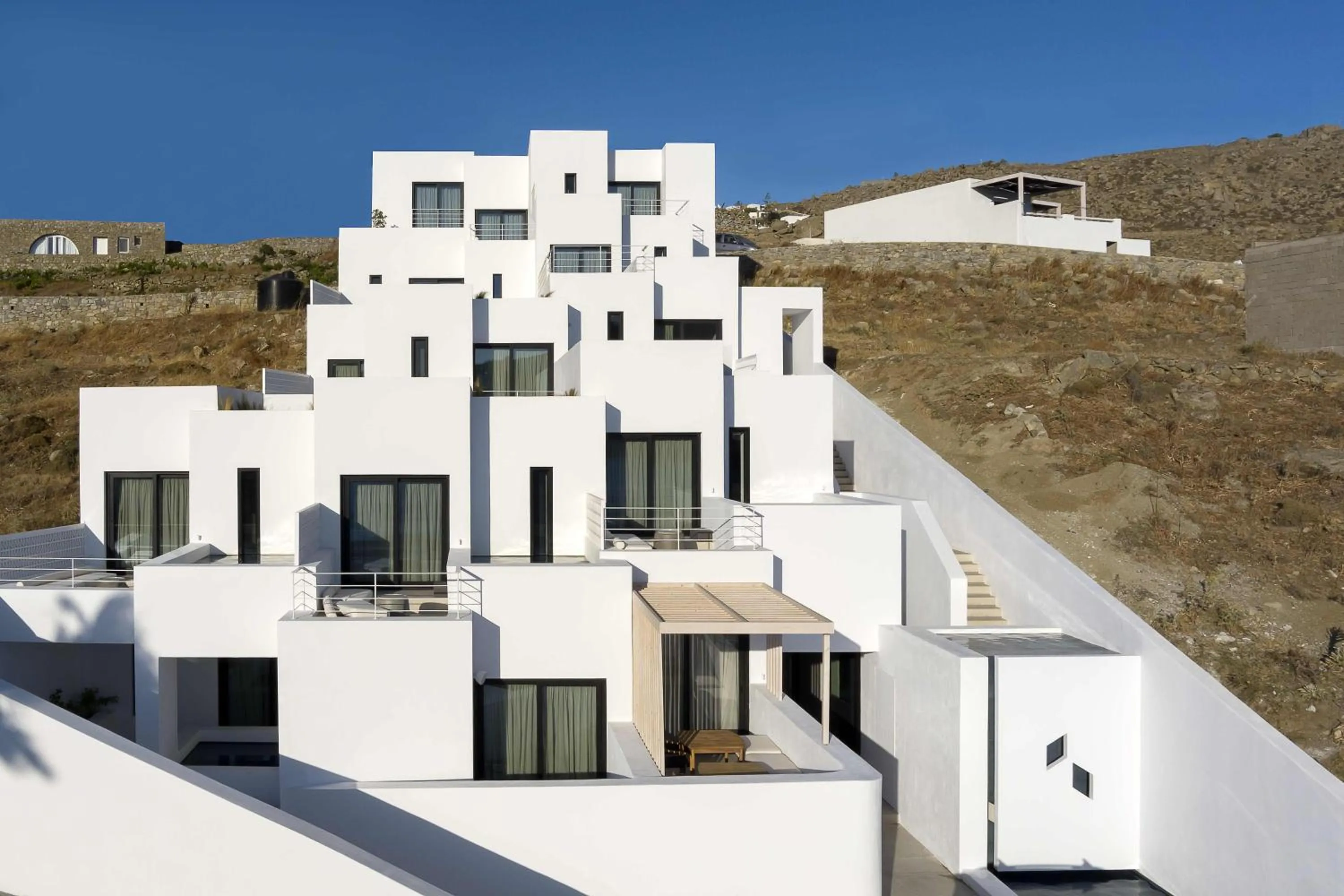 Property building in CUBIC Mykonos Seafront Design Suites
