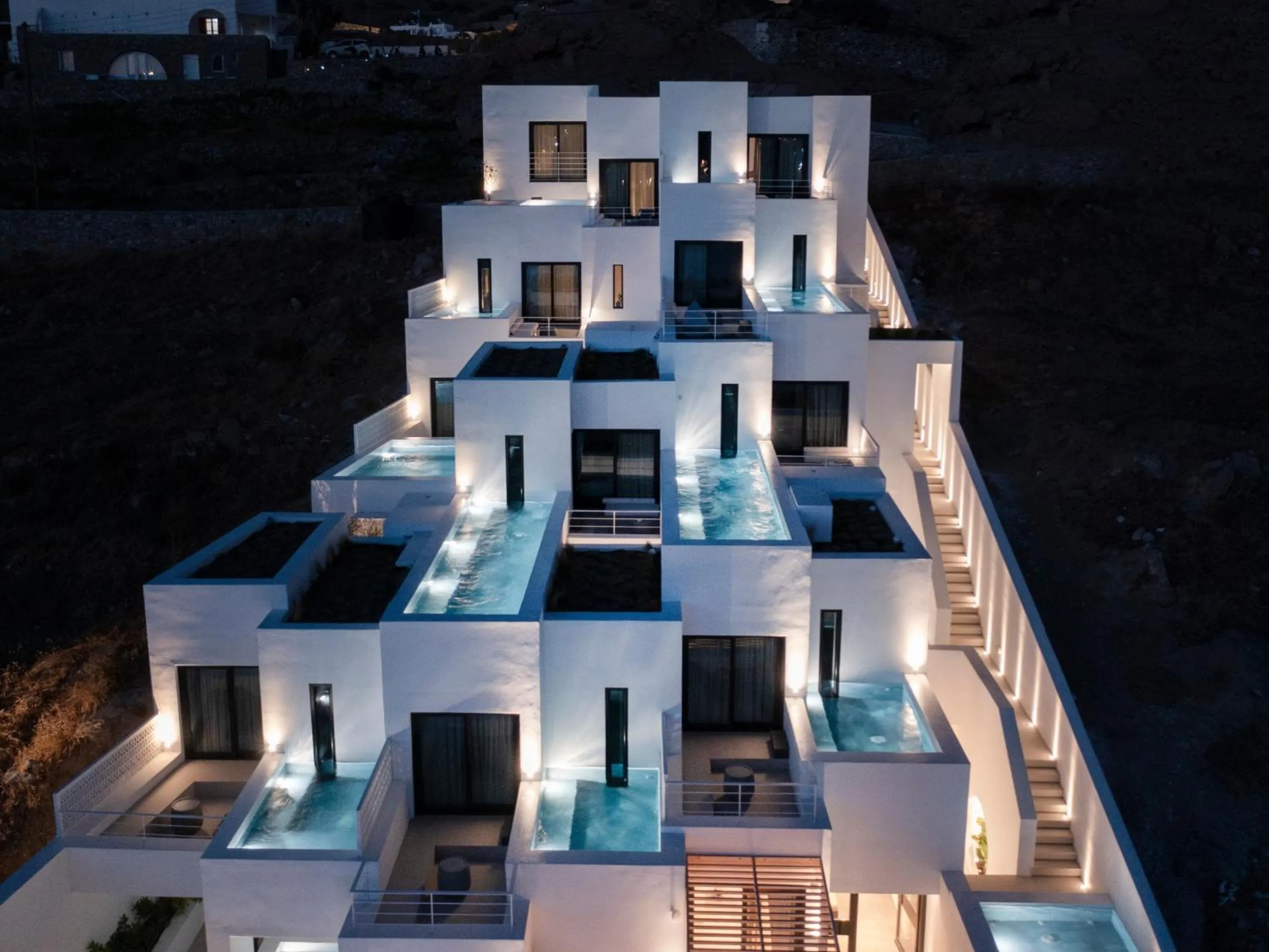 Property building in CUBIC Mykonos Seafront Design Suites