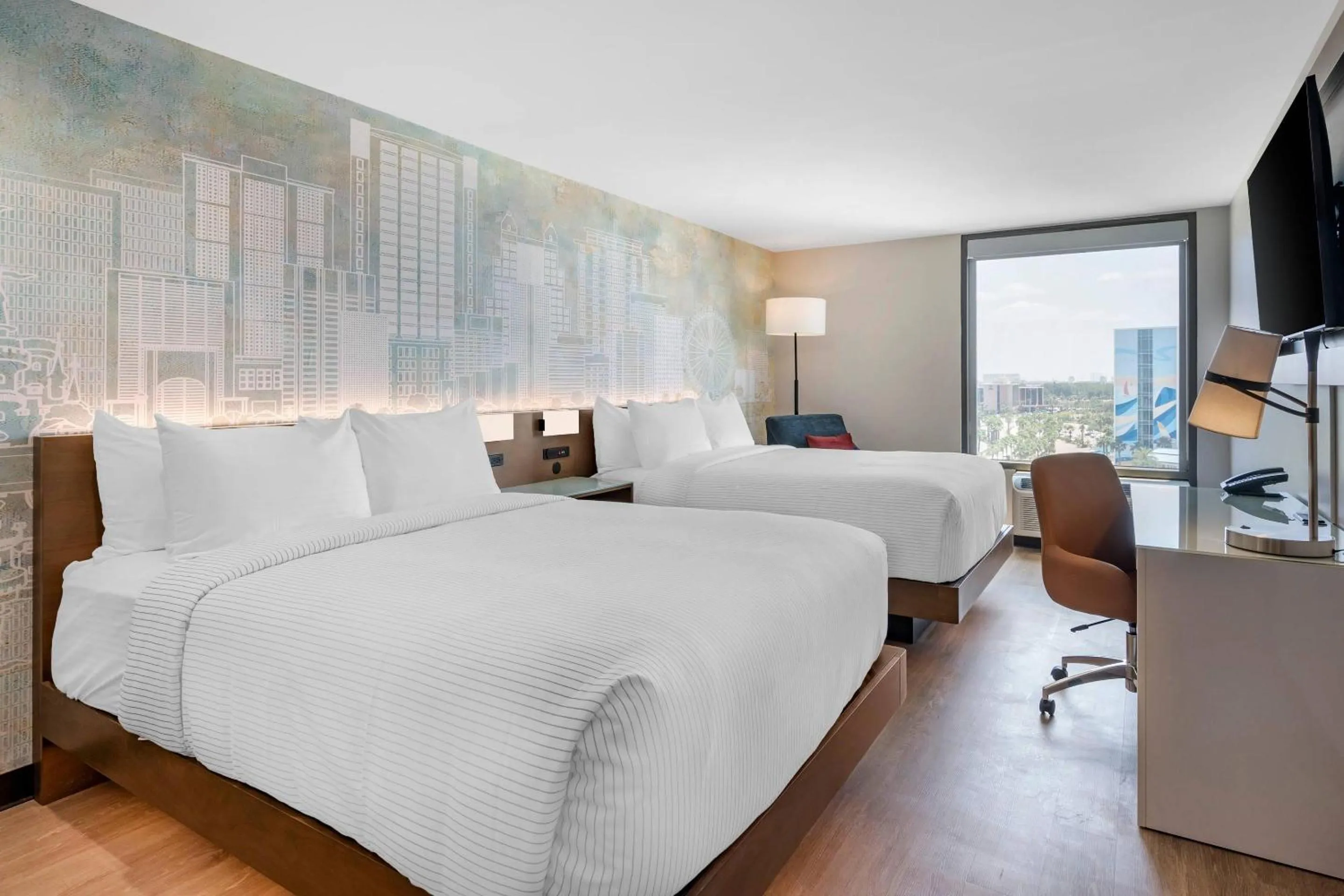 Bedroom, Bed in Cambria Hotel Orlando near Universal Theme Parks