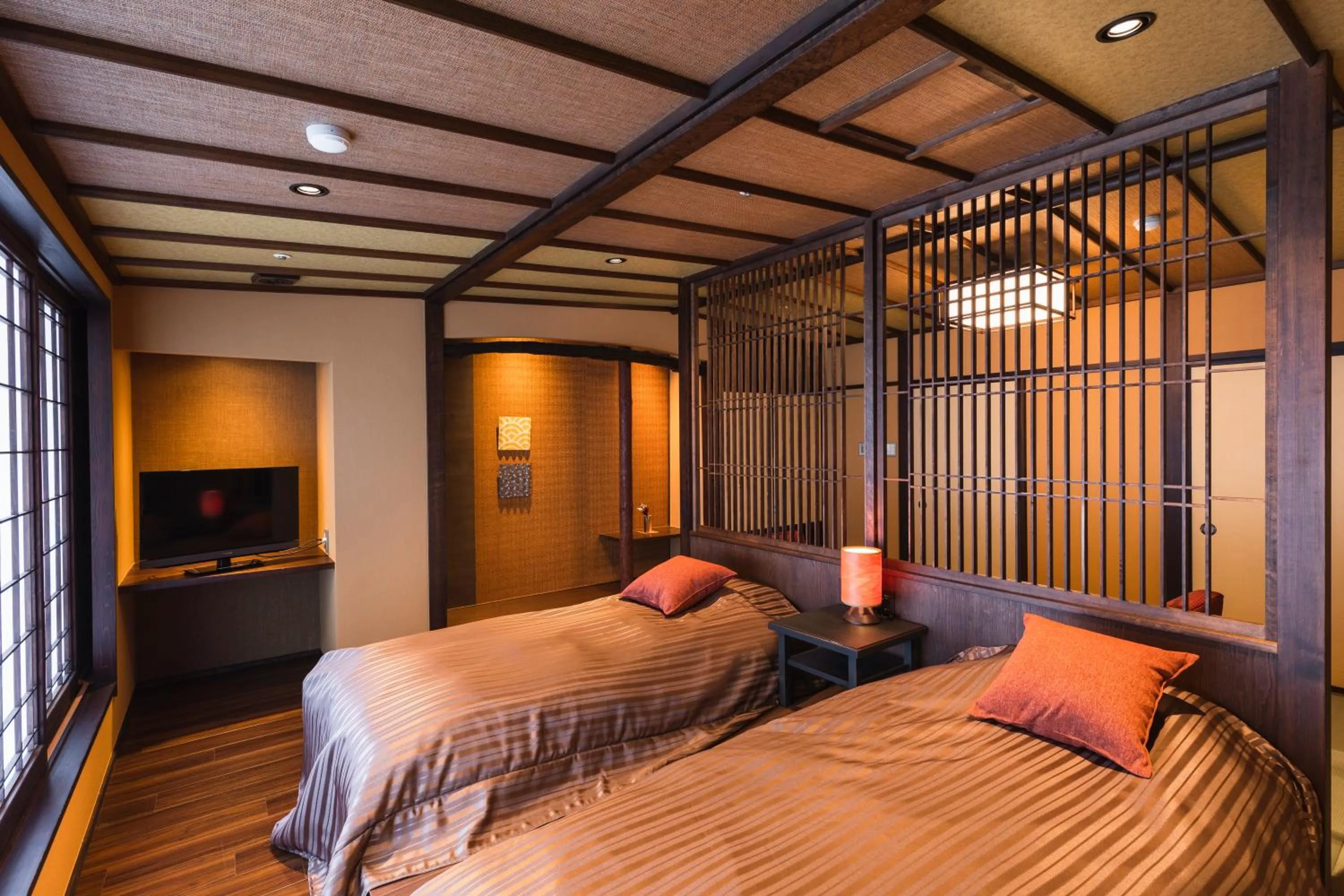 Bed in Tsuta Onsen Ryokan