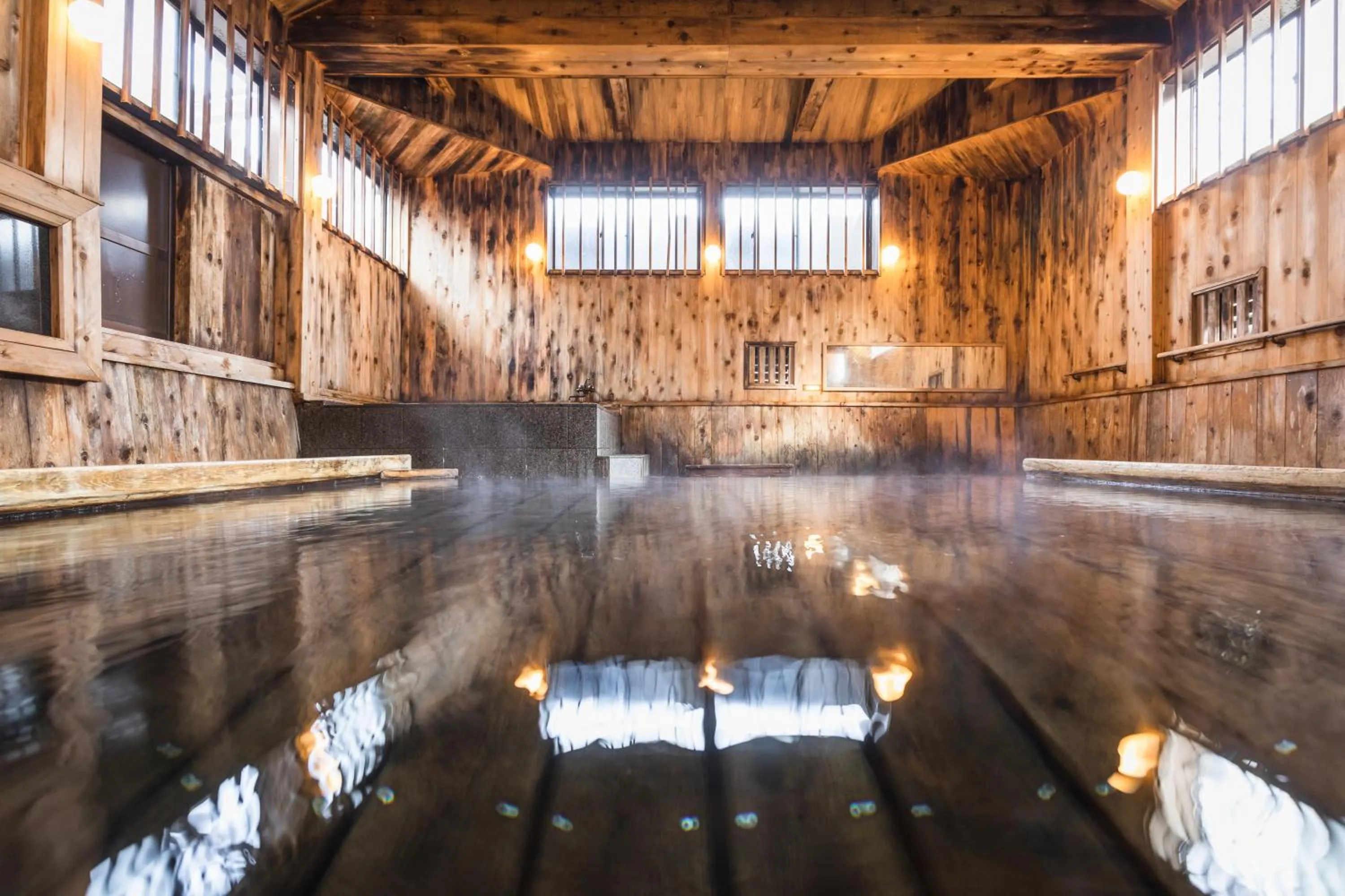 Hot Spring Bath in Tsuta Onsen Ryokan