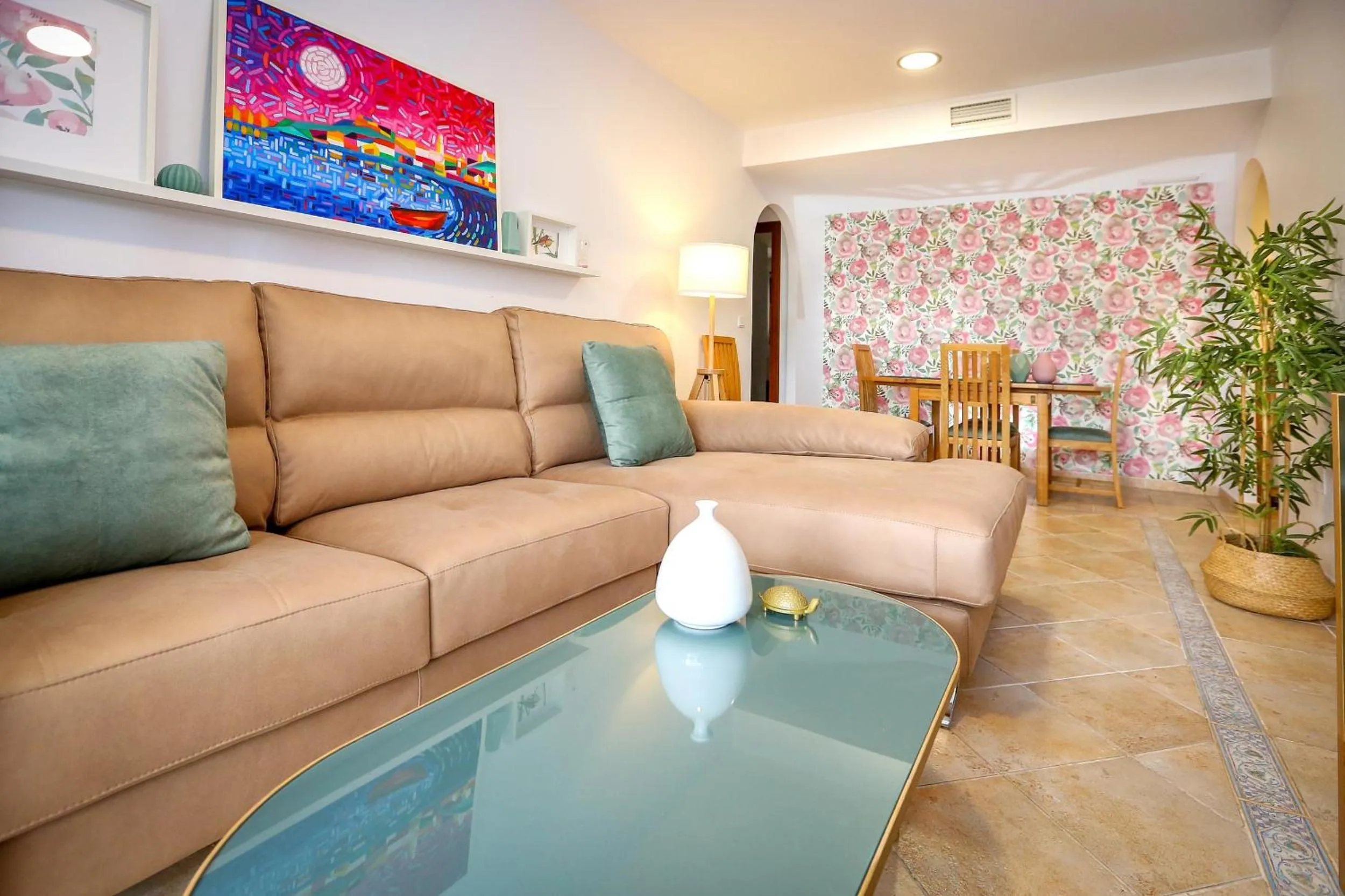 Living room in Pura Villa- Buganvillas Ayamonte