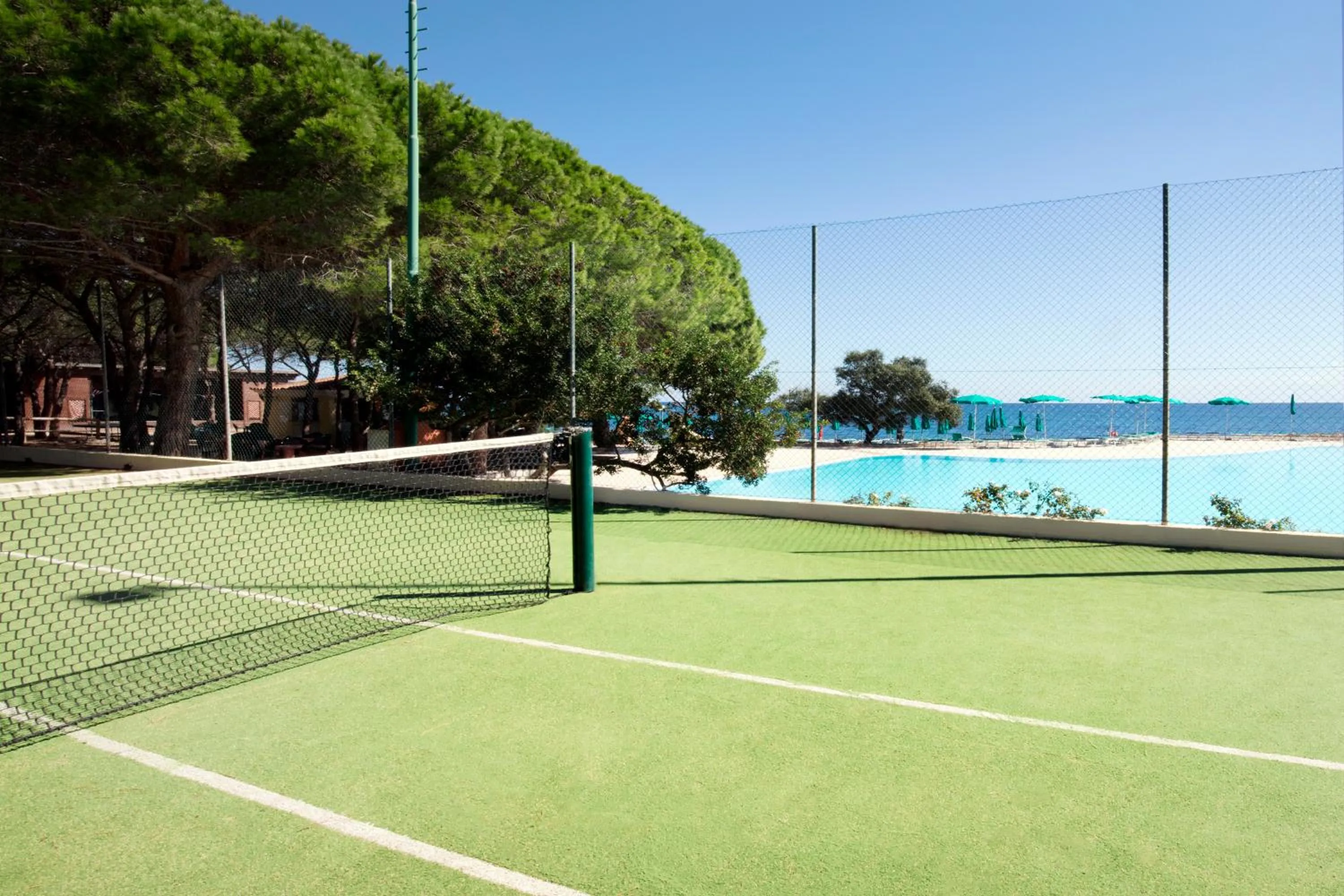 Tennis court in Club Hotel Marina Seada Beach