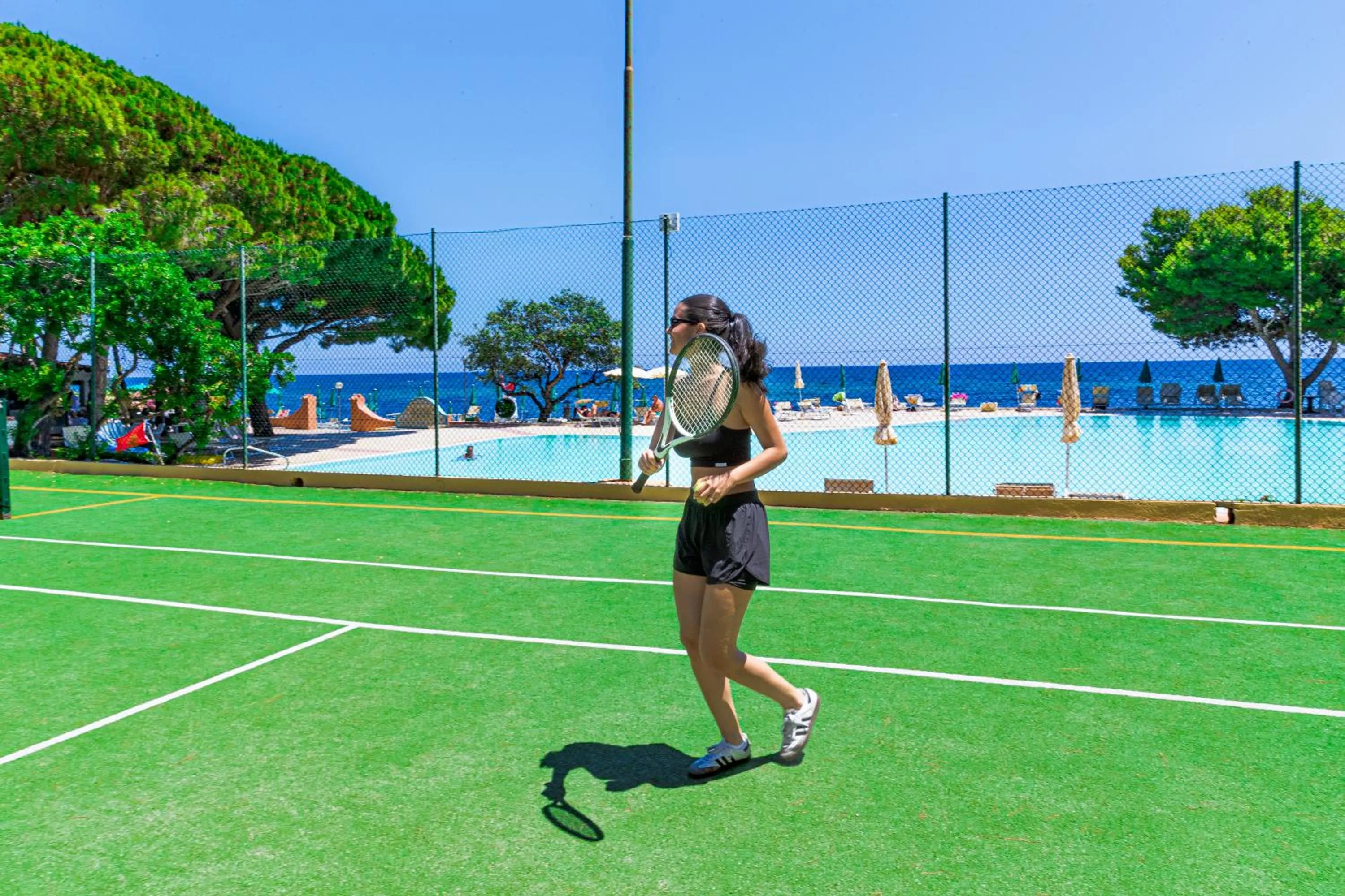 Tennis court in Club Hotel Marina Seada Beach