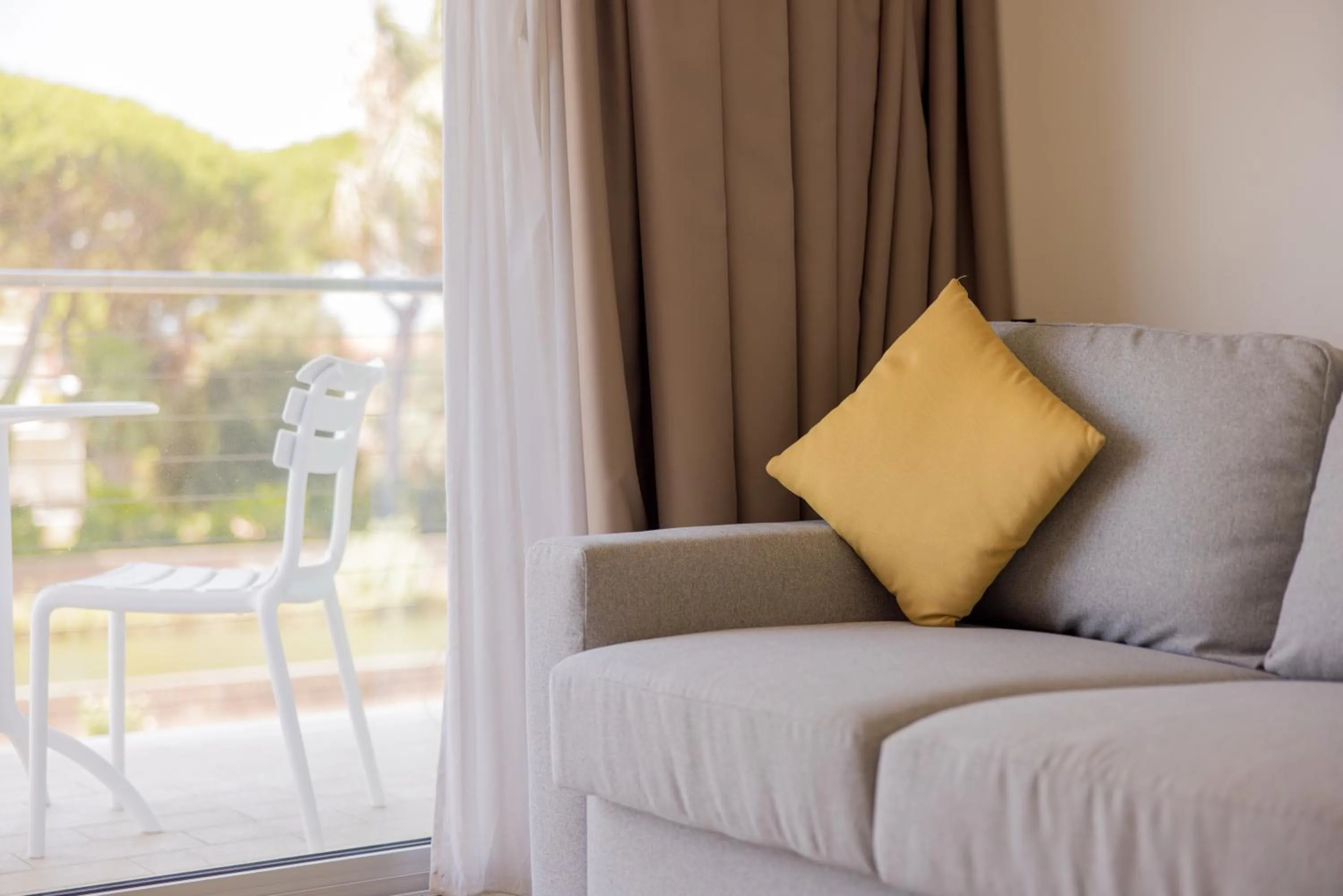 Seating area in Hotel Viareggio