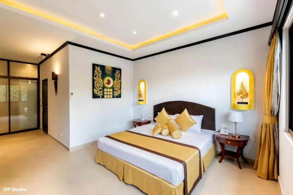 Bed in Poseidon Boutique Hotel