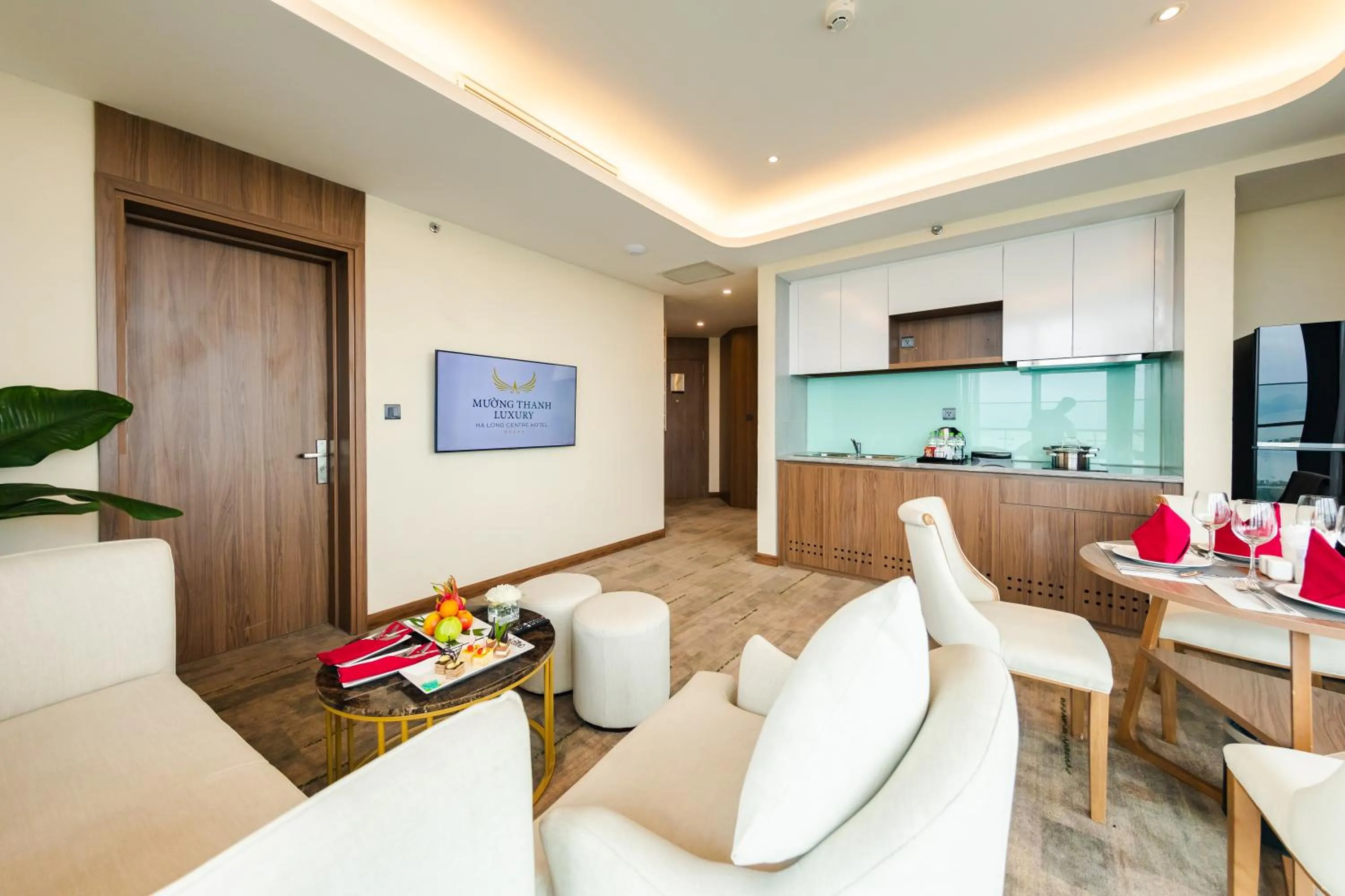 Living room in Muong Thanh Luxury Ha Long Centre II