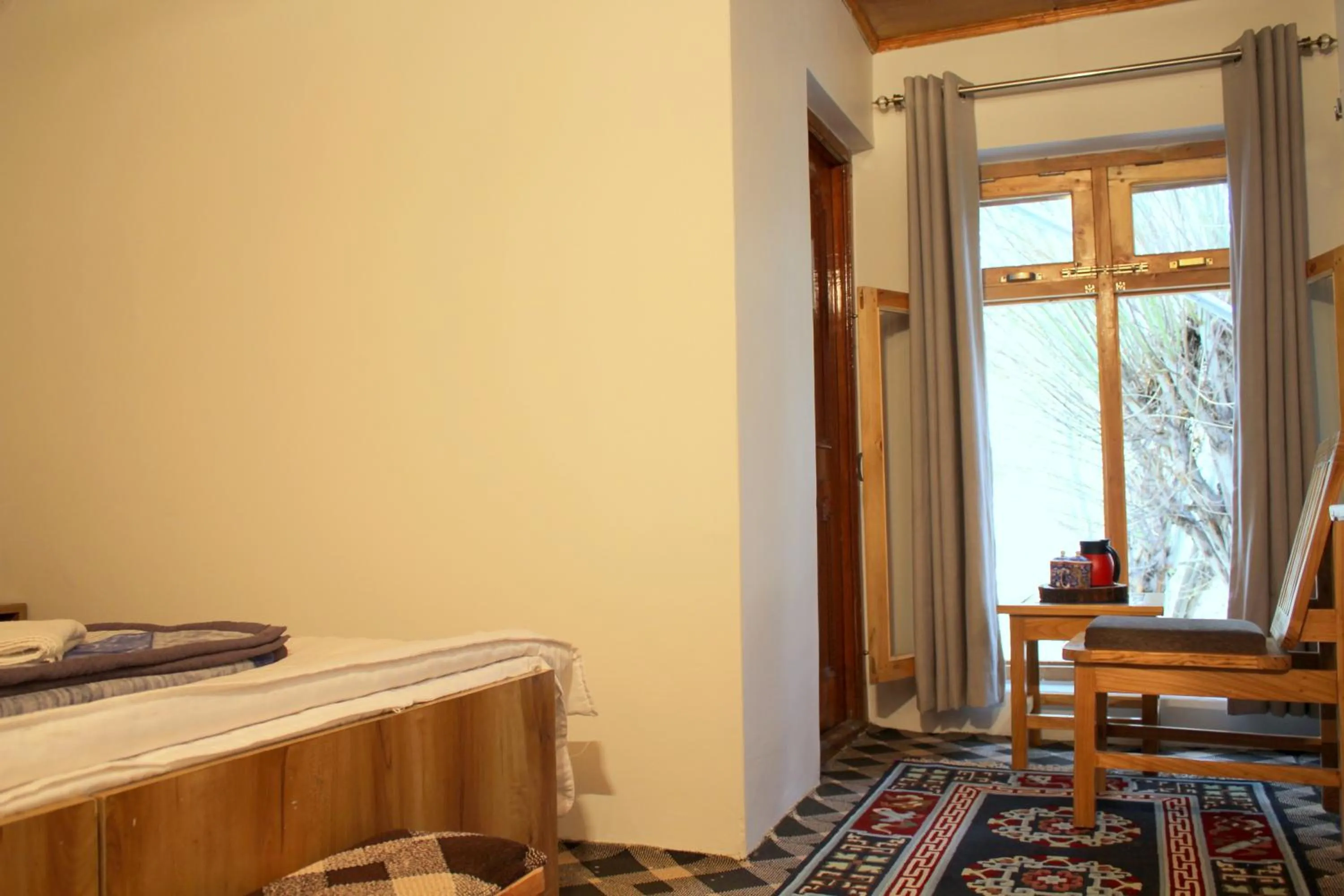 Bed in Karma Lodge Leh