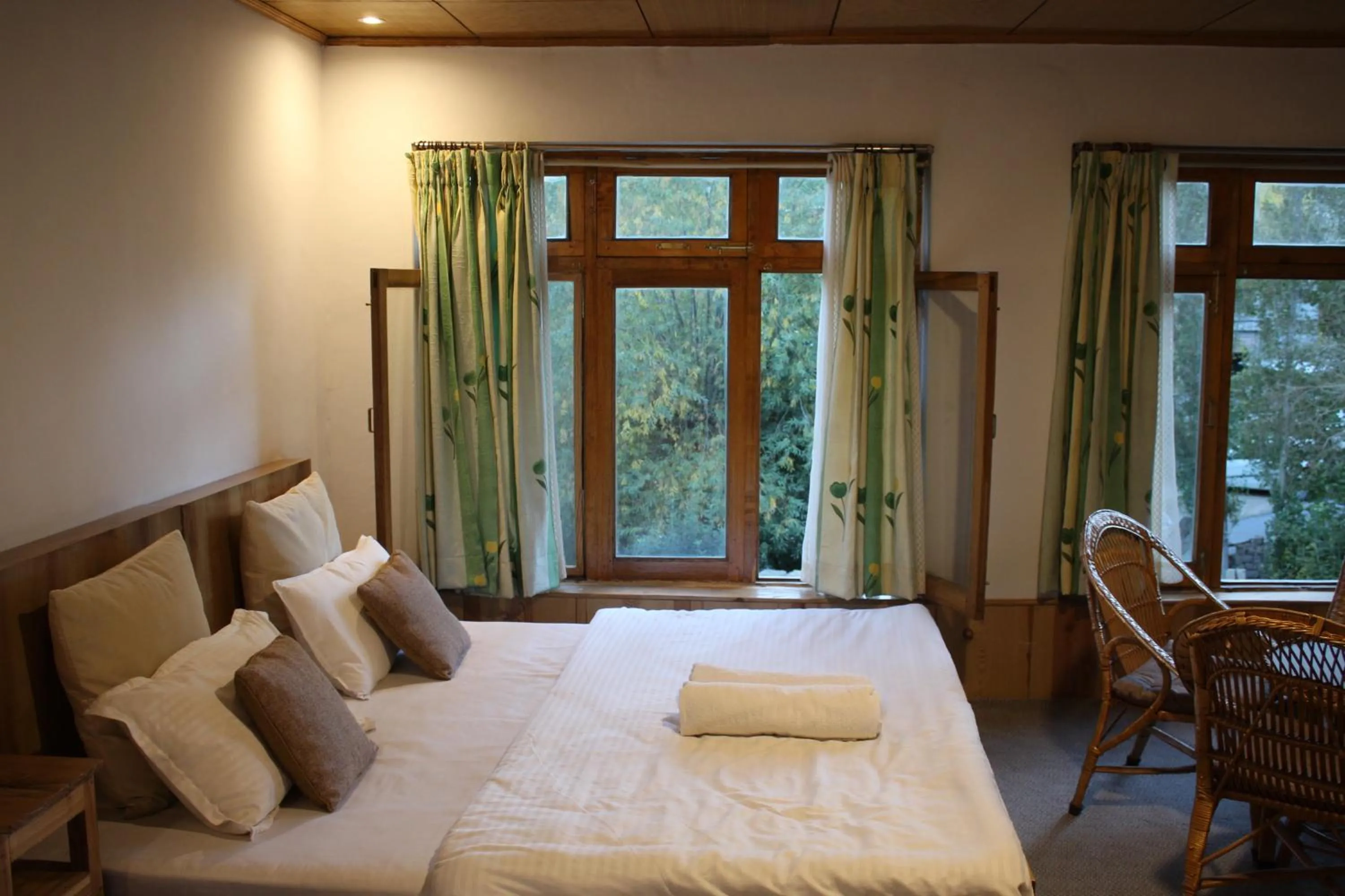 Bed in Karma Lodge Leh