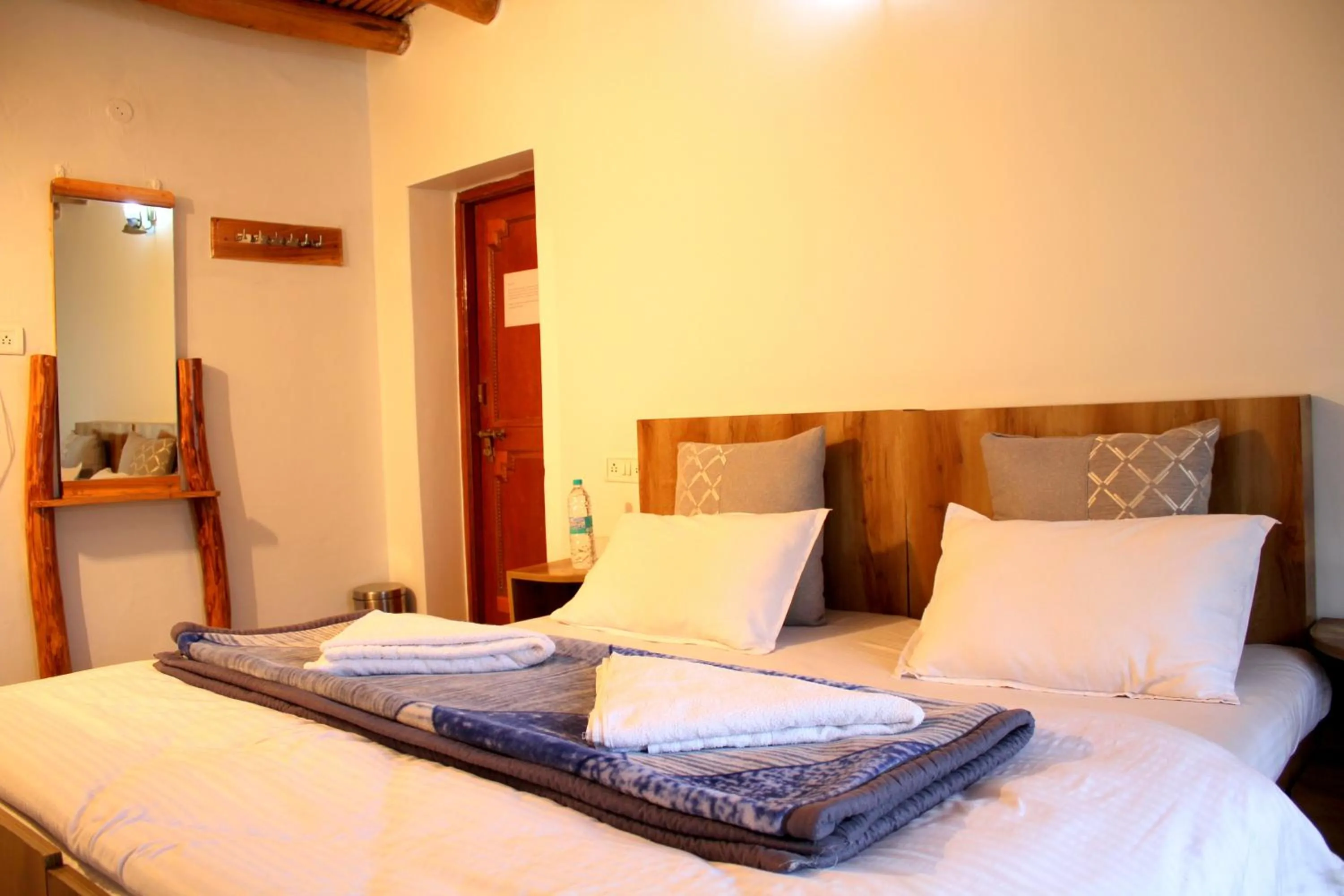 Bed in Karma Lodge Leh