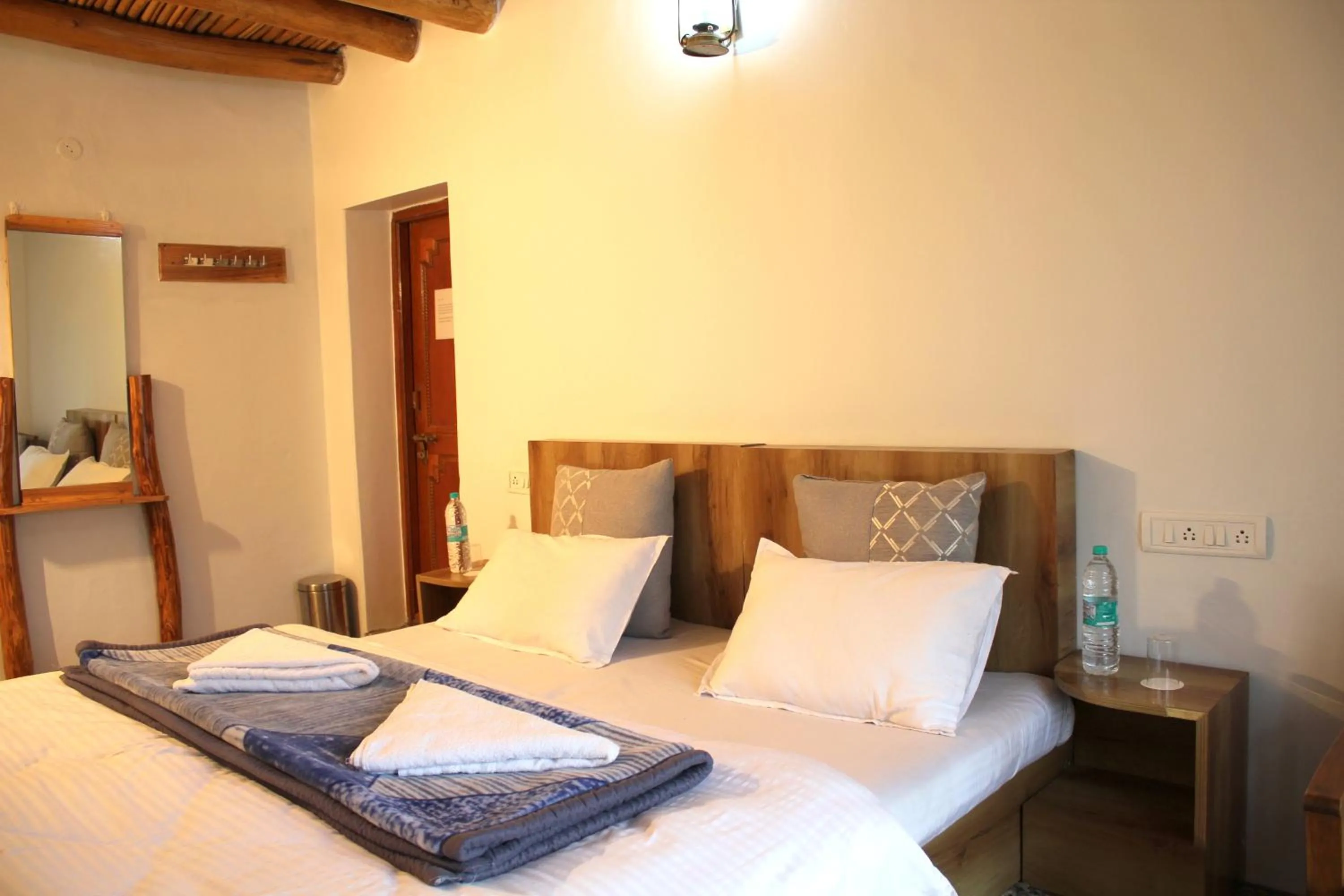 Bed in Karma Lodge Leh
