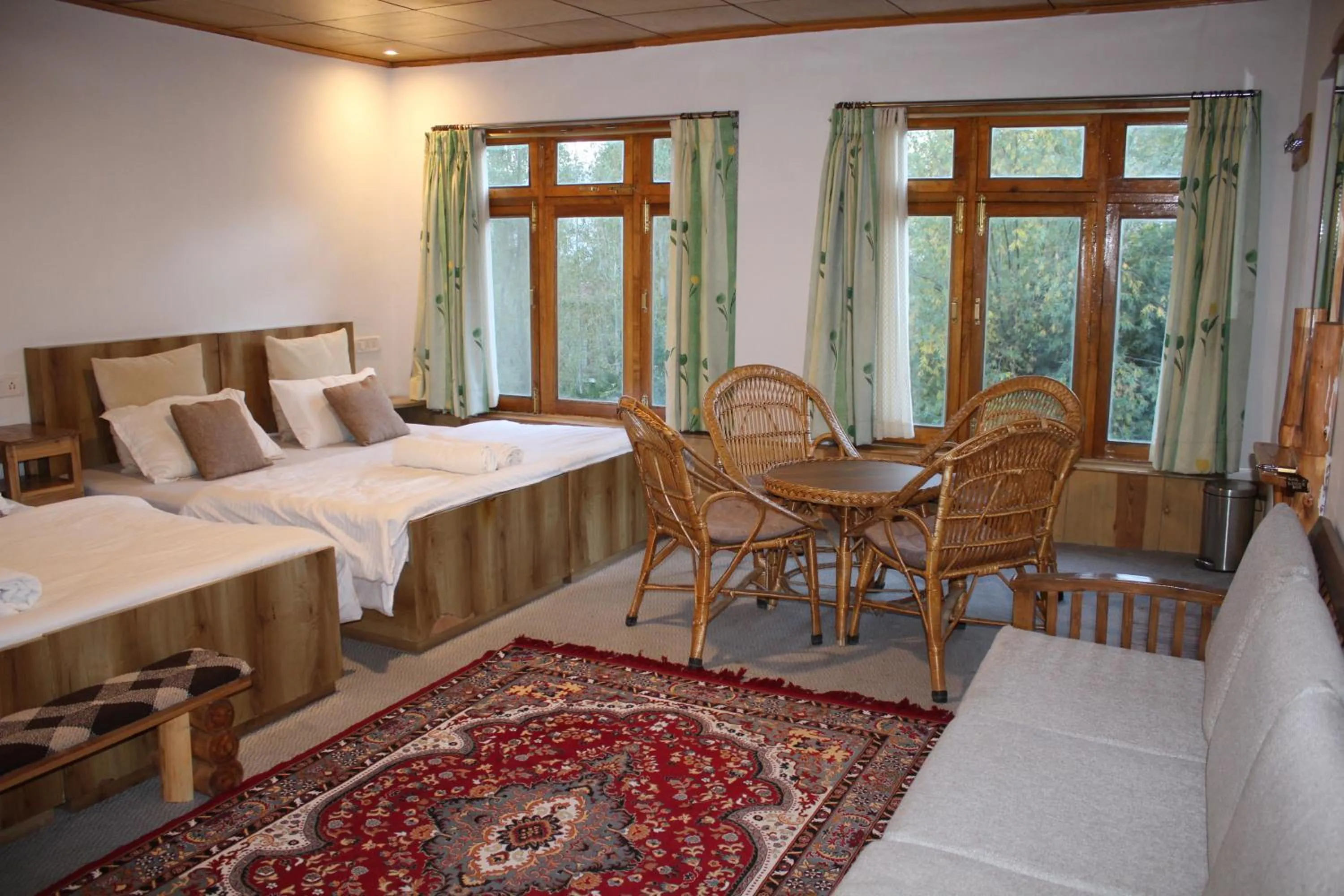 Bed in Karma Lodge Leh