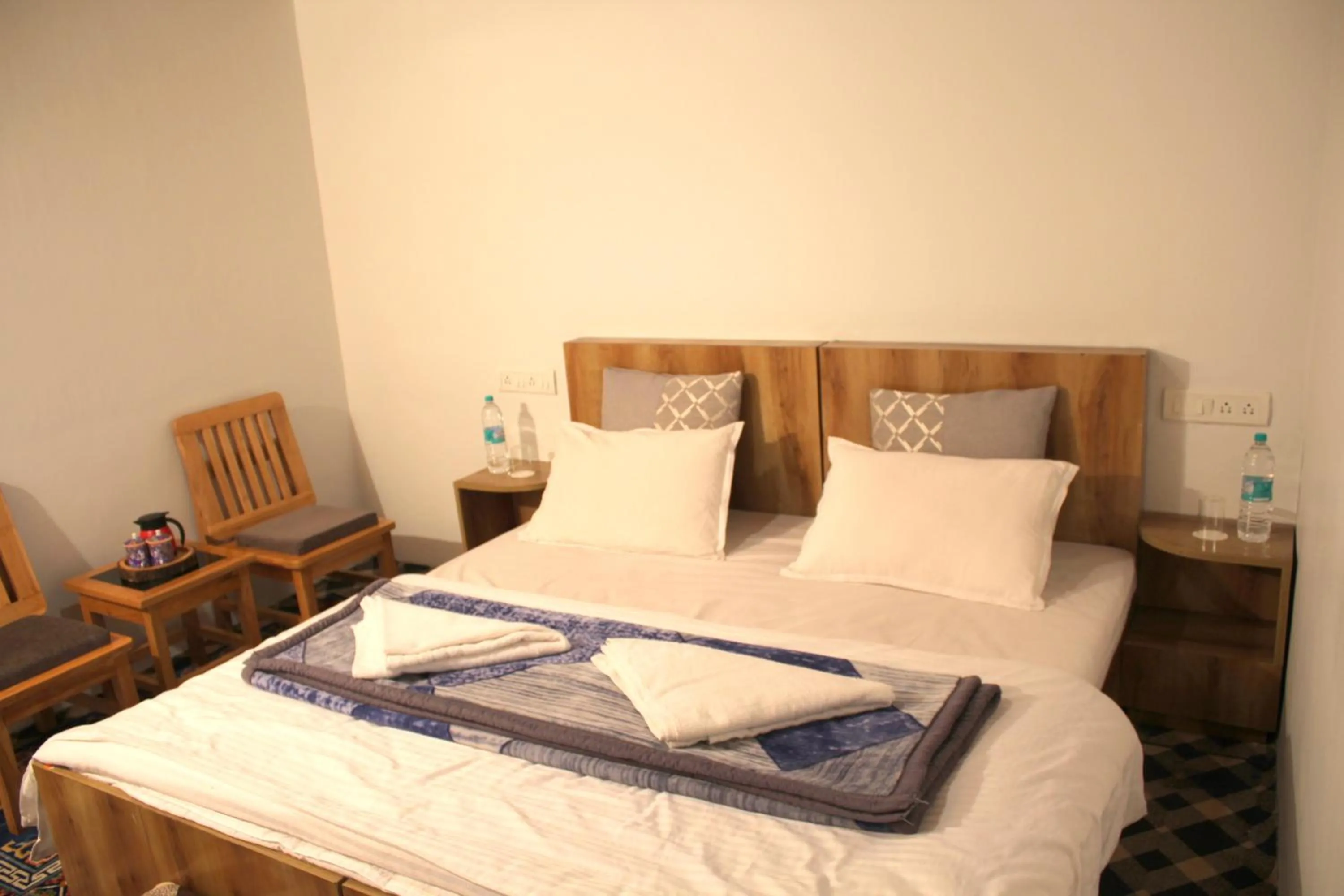 Bed in Karma Lodge Leh