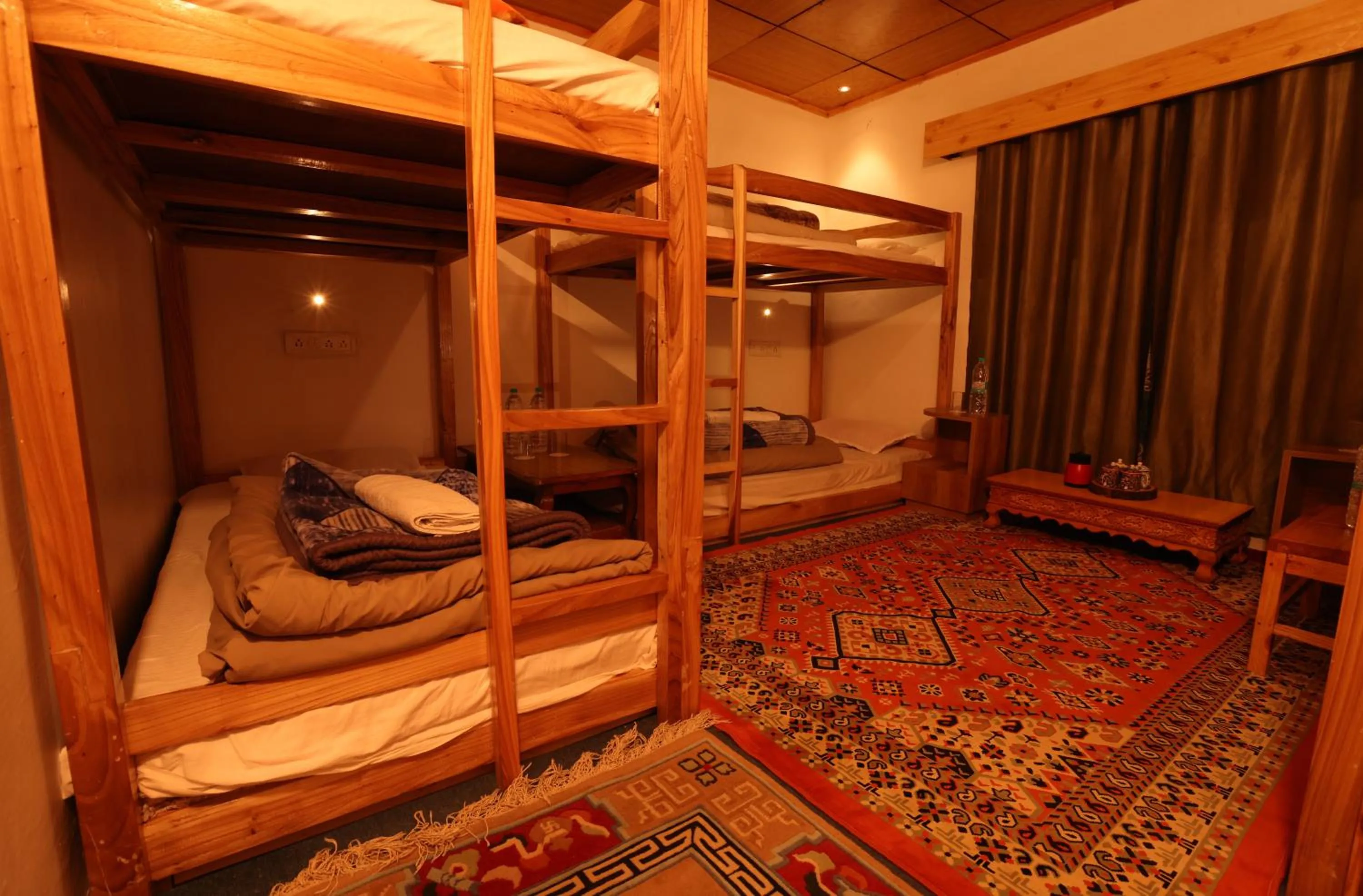 Bed in Karma Lodge Leh