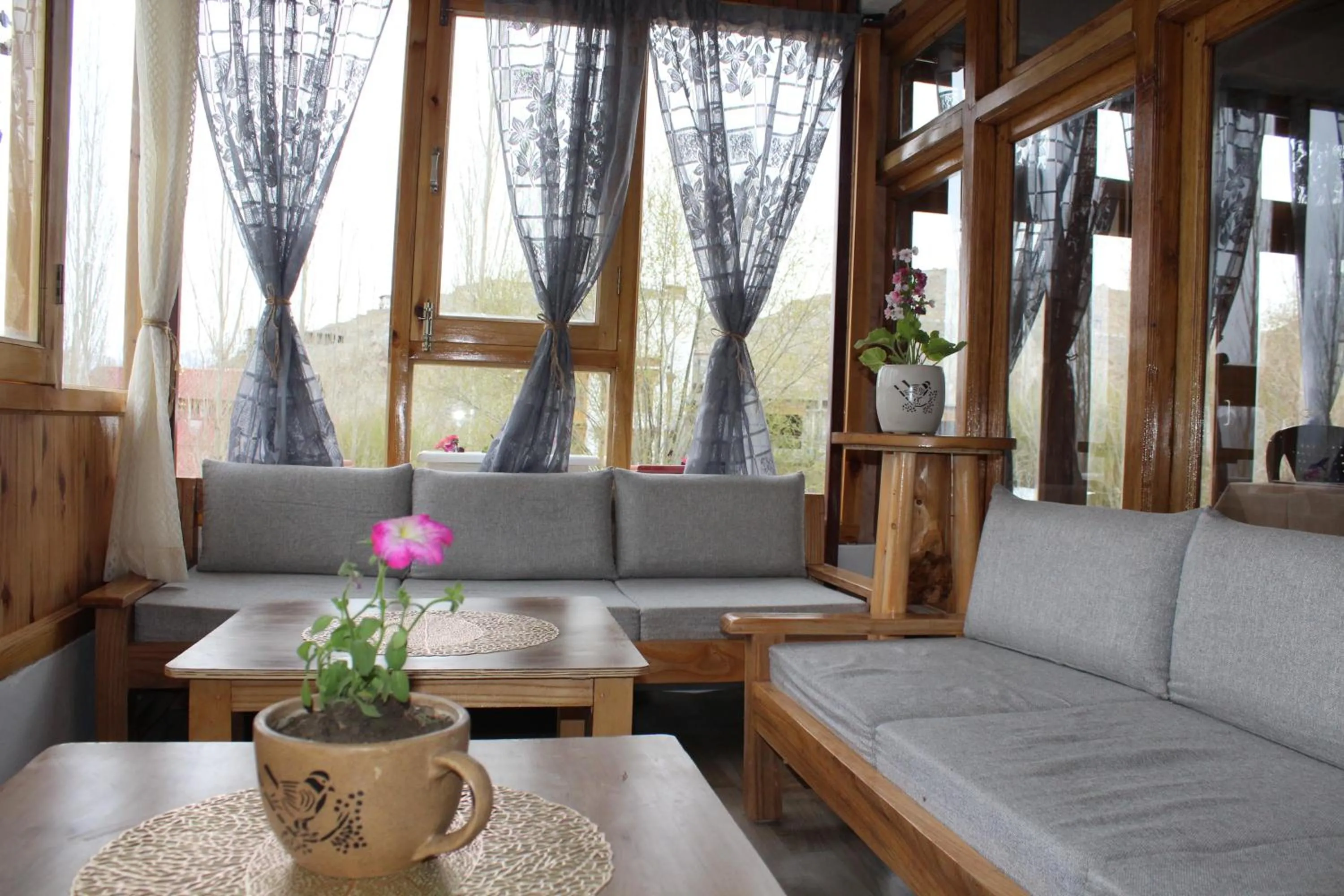 Living room in Karma Lodge Leh