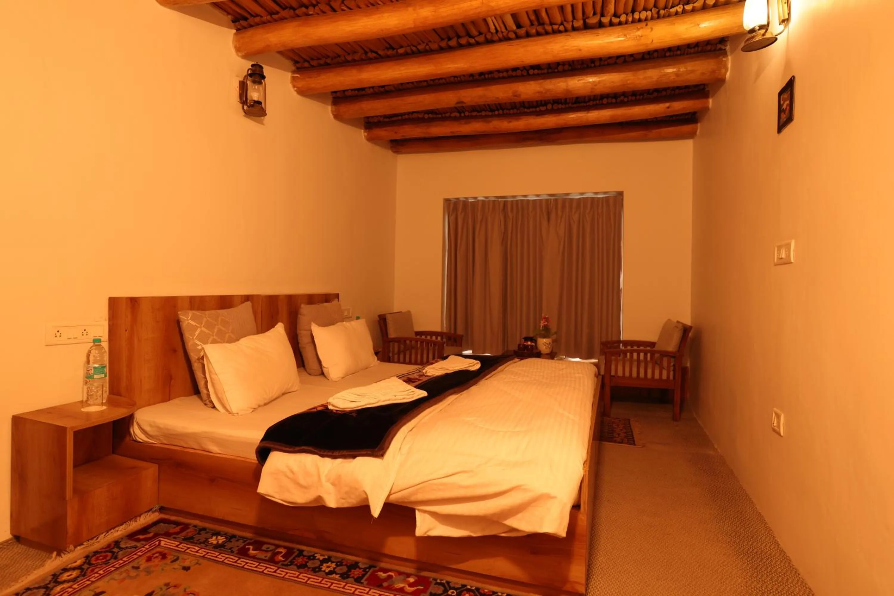 Bed in Karma Lodge Leh