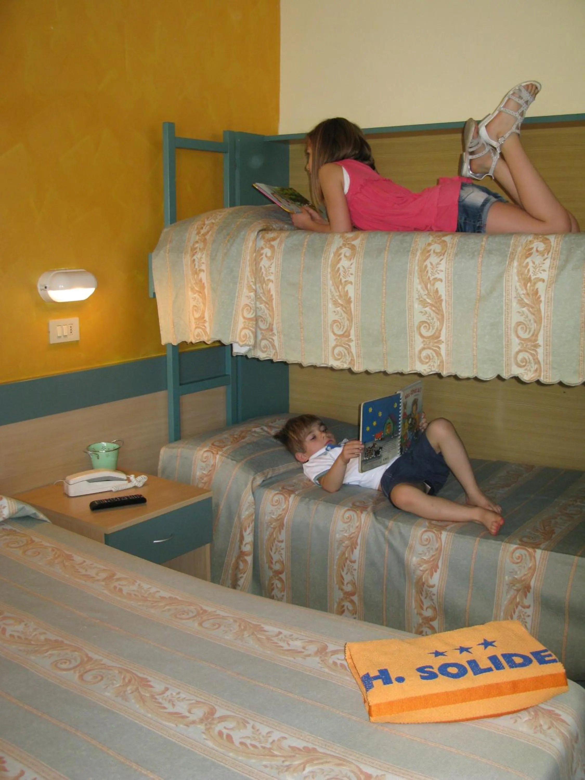 Bed in Hotel Solidea